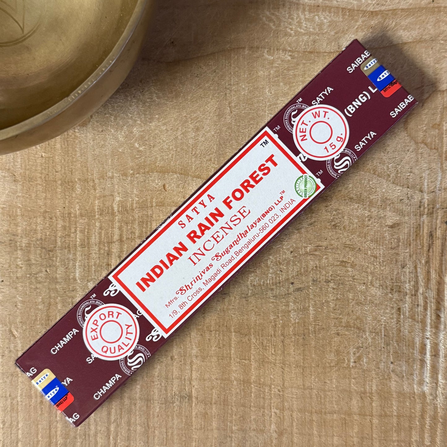 Satya Indian Rain Forest incense sticks for meditation and Buddhist ritual