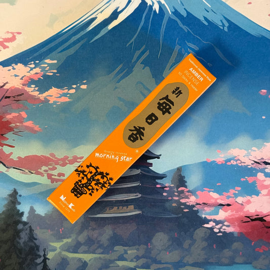 Morning Star Amber Japanese incense sticks warm oriental aroma