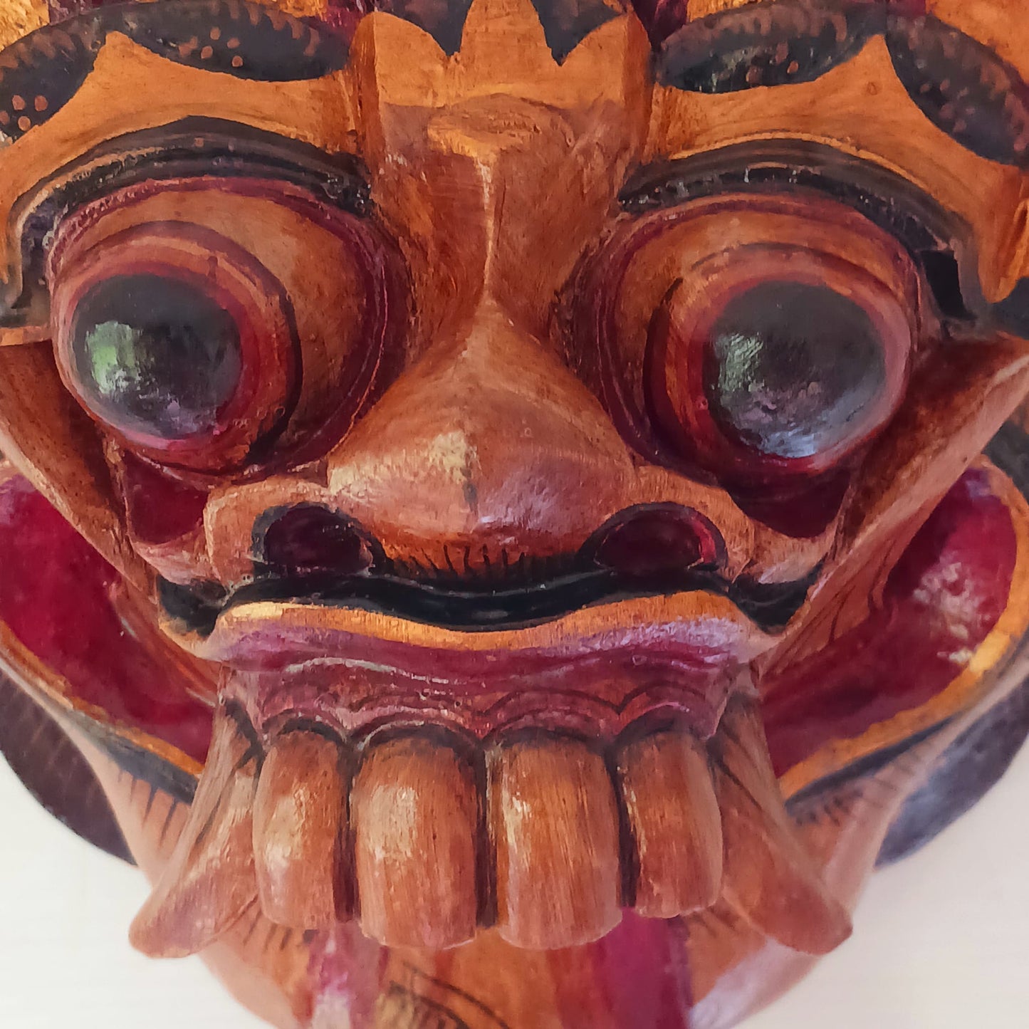 Handcarved Balinese Rangda Barong Dance Mask