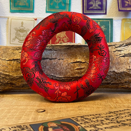 Doughnut Singing Bowl Cushion 14 Cm Red Dragon