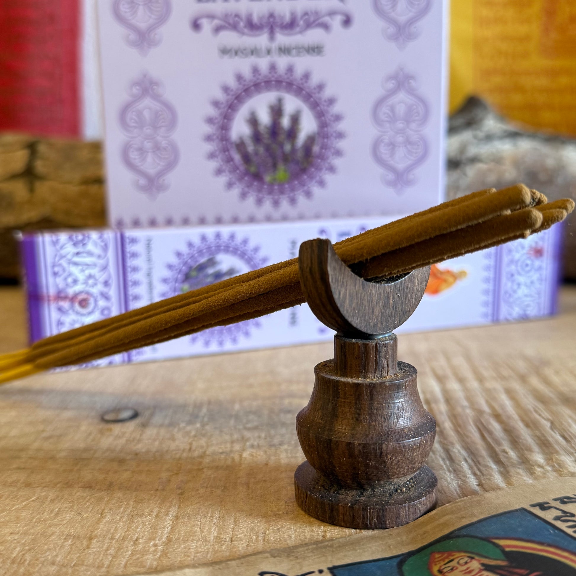 Lavender Masala Incense Sticks – Ayurvedic & Natural

Discover pure Ayurvedic lavender incense sticks made from essential oils, herbs & resins. Ideal for meditation, yoga & spiritual cleansing.