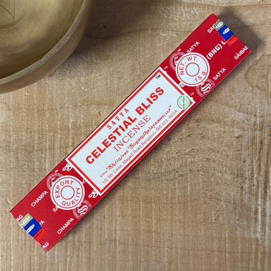 Satya Celestial Bliss incense sticks 15g Nag Champa masala incense for meditation