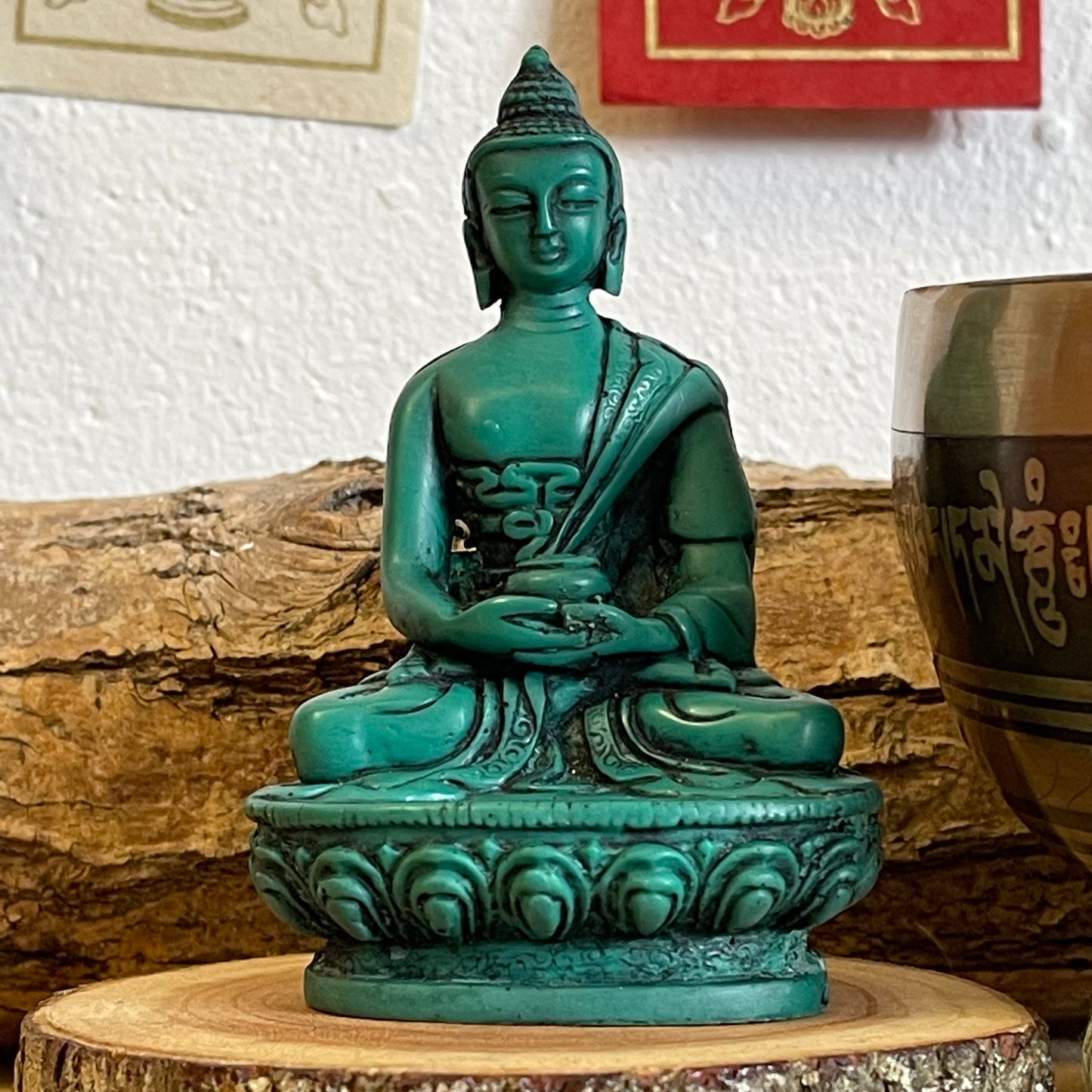 Buddha Green Statue 11cm