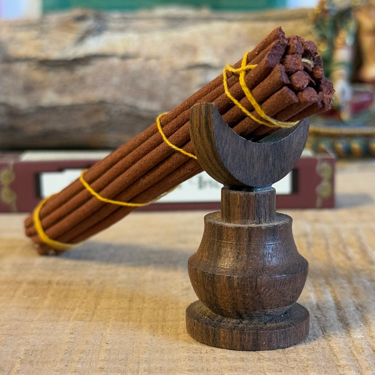 Discover Kalachakra Incense, 100% natural and handcrafted in Nepal. Perfect for meditation, purification, and offerings, this authentic Tibetan incense brings a rich, calming aroma to your space.