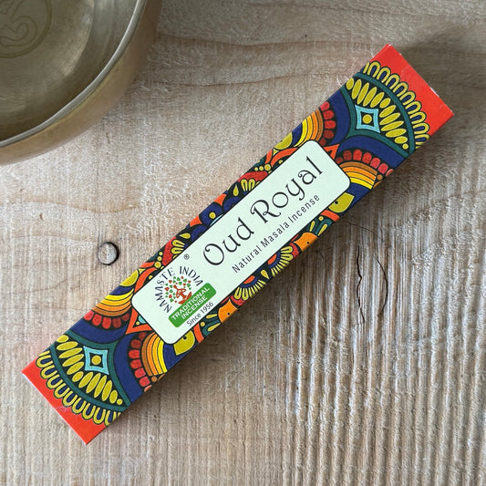Namaste India Oud Royal Natural Masala Incense Sticks – Luxury Oudh Meditation Incense