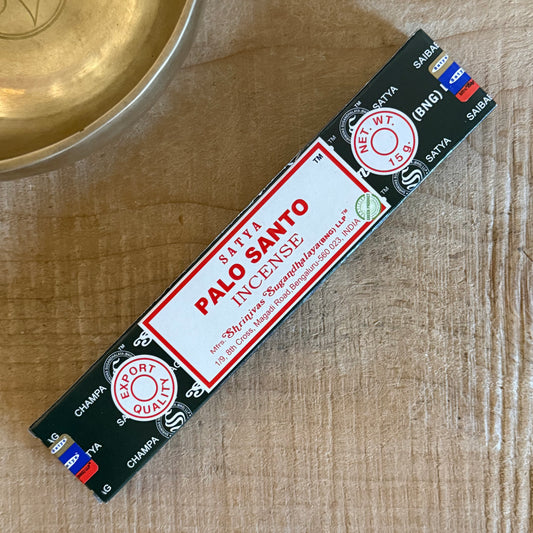 satya incense, nag champa incense, palo santo incense sticks, meditation incense, buddhist incense, sandalwood incense, hand-rolled incense, spiritual incense, home incense, ritual incense