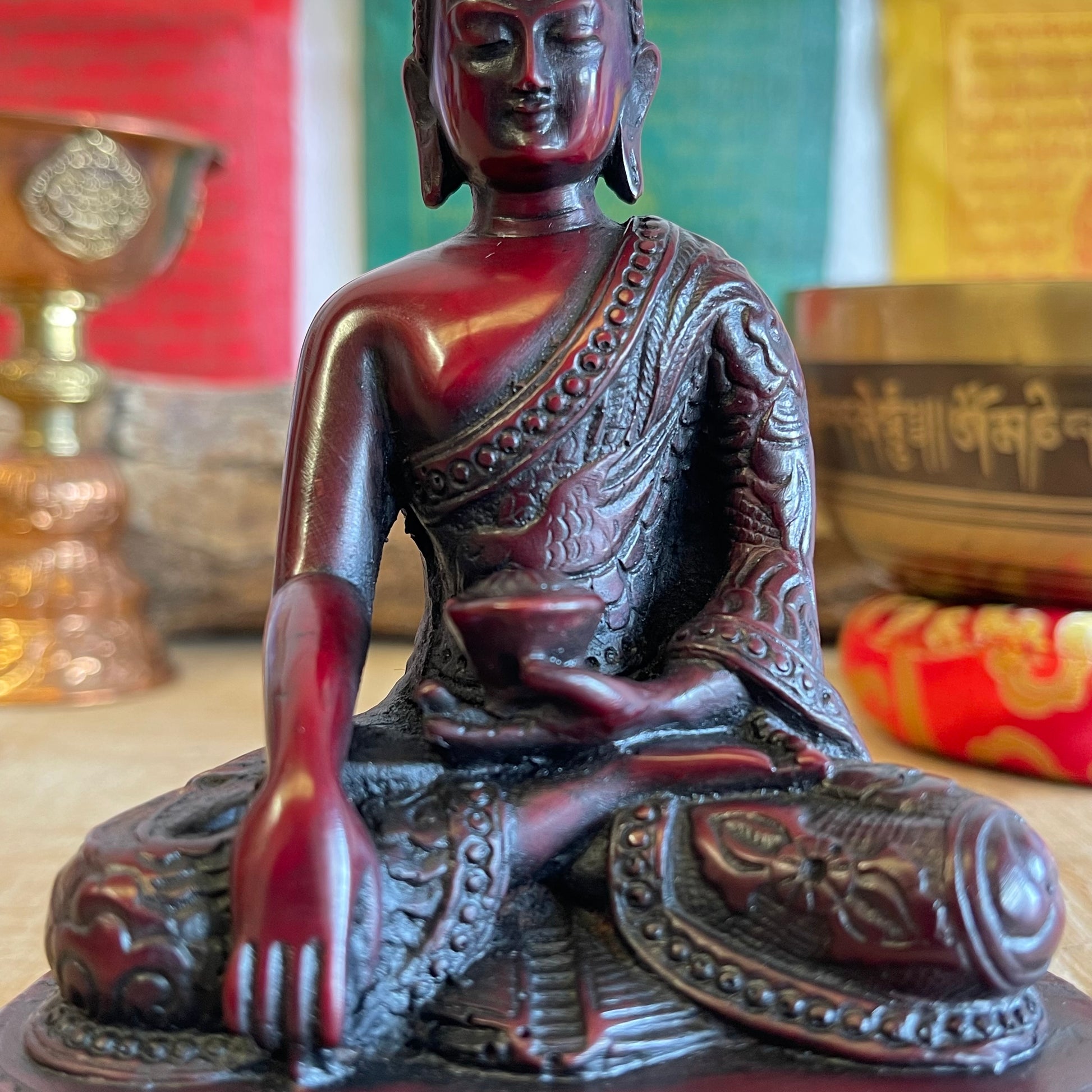 Ratnasambhava Resin Buddha Statue 14cm