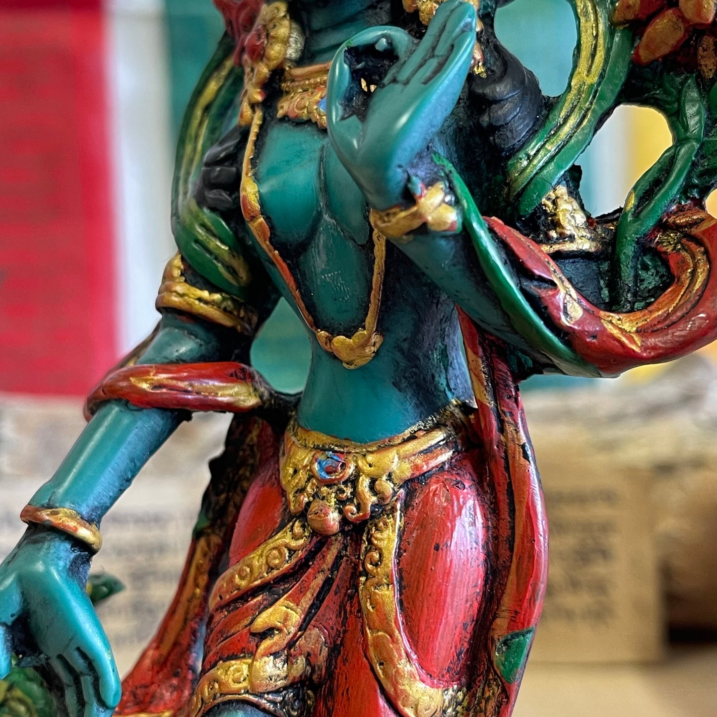 Dancing Tara Statue | Green Tara varada mudra