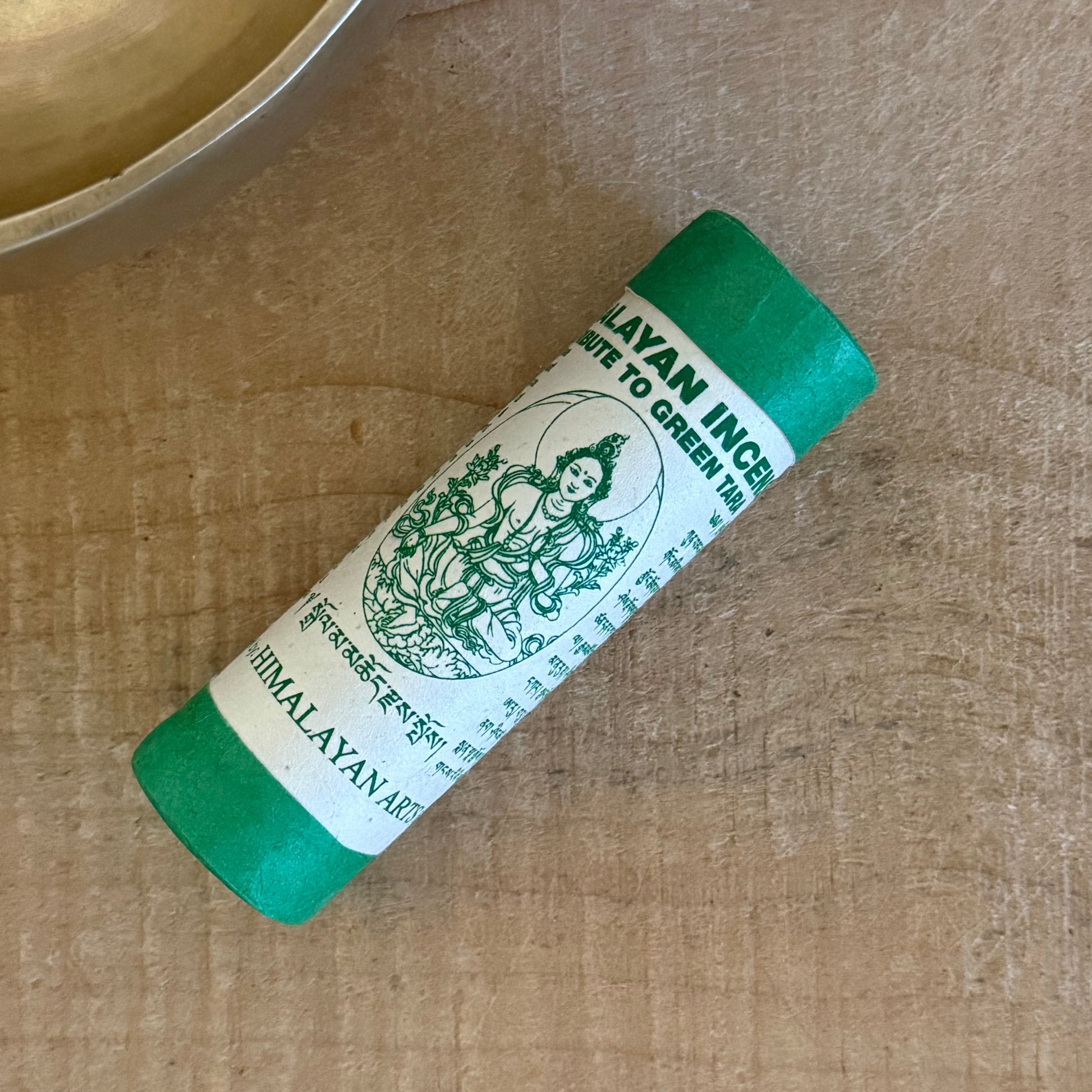 Green Tara Himalayan incense made with natural herbs and sandalwood