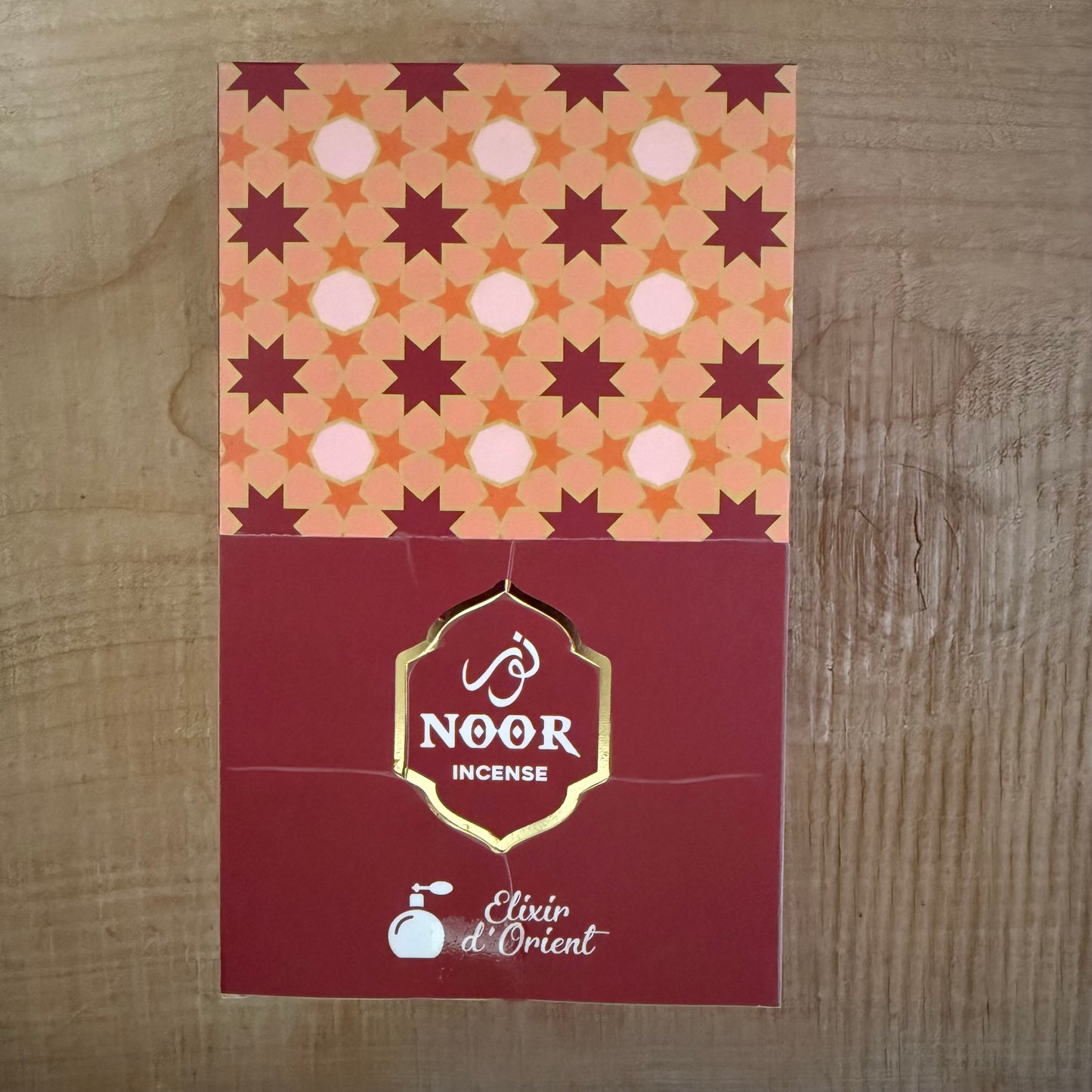 Noor Oud Ruby incense sticks with Dehn Al Oudh, saffron, patchouli and sandalwood