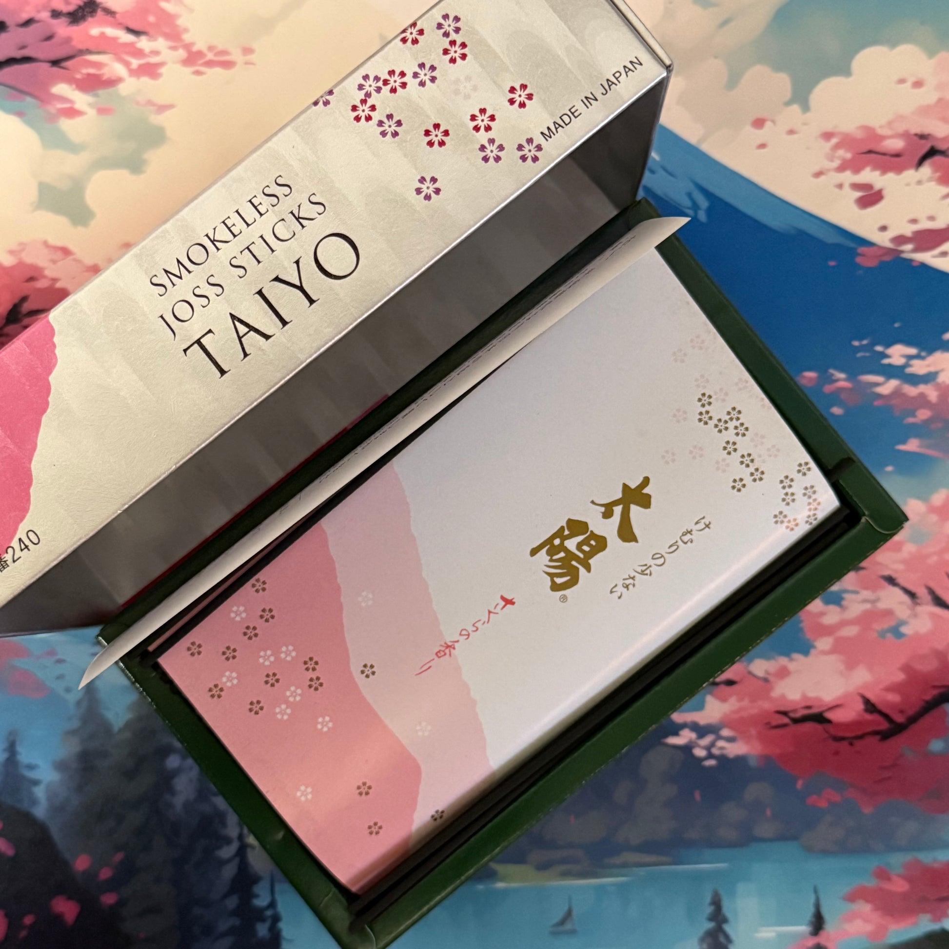 Taiyo Sakura Cherry Blossom incense sticks by Nippon Kodo, Japanese floral meditation incense