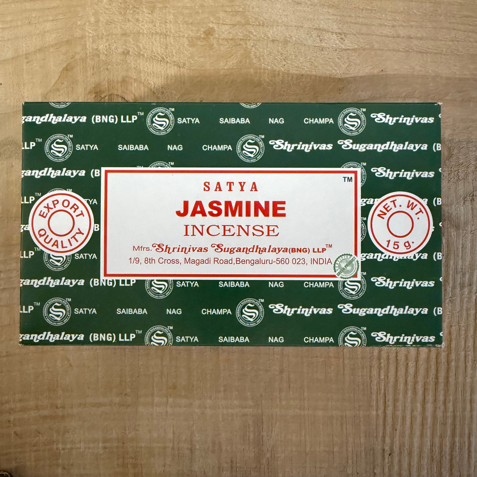 Satya Jasmine Nag Champa incense sticks hand rolled in India