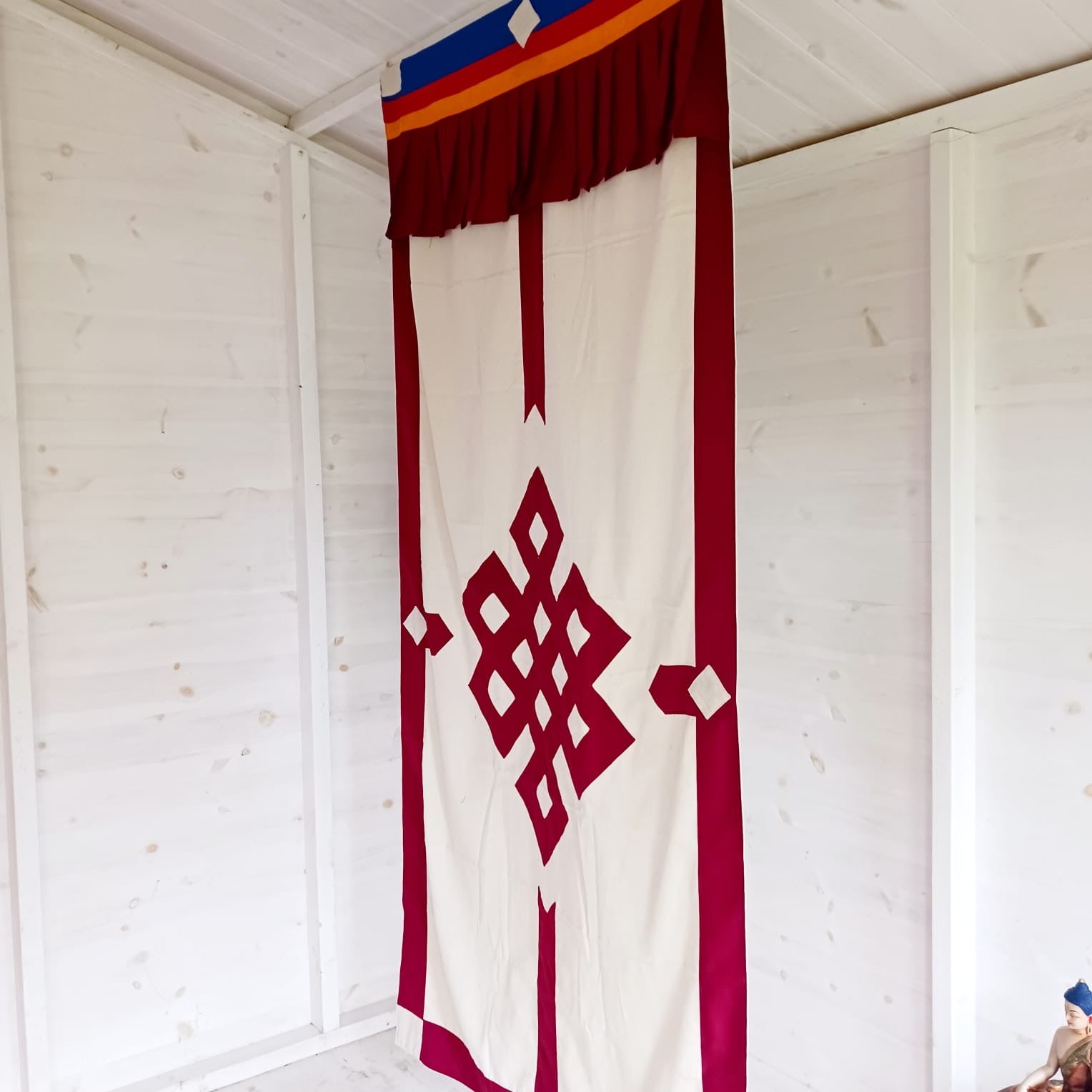 Tibetan Door Curtain | Endless Knot
