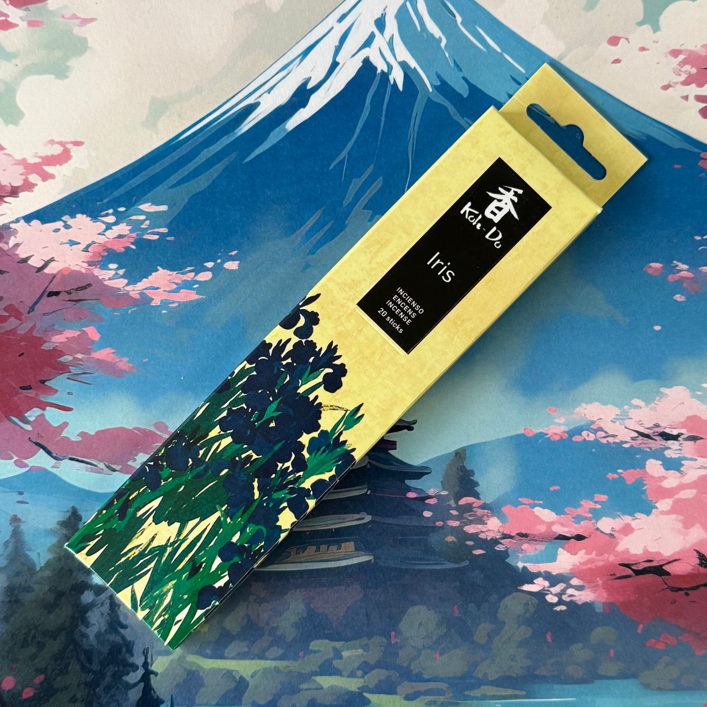 Unwind in gentle serenity with Koh-Do Iris incense by Nippon Kodo. This refined Japanese incense blends Florentine iris with soft lily of the valley, creating a sweet, velvety floral aroma. Each box contains 20 low-smoke sticks, burning for approx. 30 minutes to calm the mind and prepare for restful sleep. Ideal for evening rituals, meditation, and relaxation, this delicate fragrance brings warmth, peace, and the nurturing energy of nature into your sacred space.