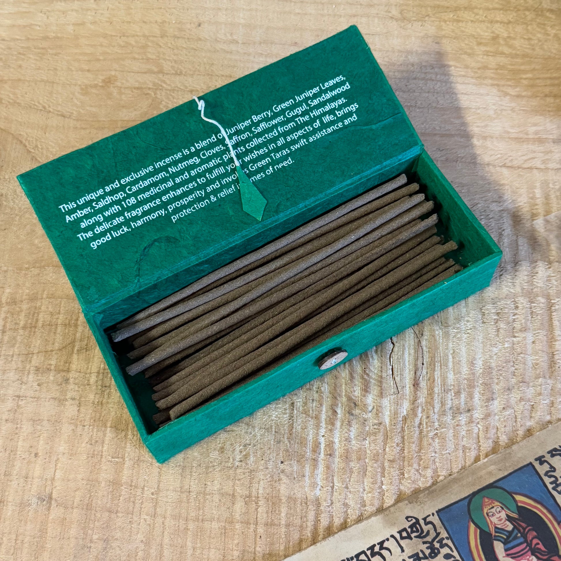 Green Tara Incense Gift Set

Experience the divine essence of the Himalayas with the Green Tara Incense Gift Set, an exclusive handmade blend crafted to bring good luck, prosperity, and Green Tara's swift assistance and protection.