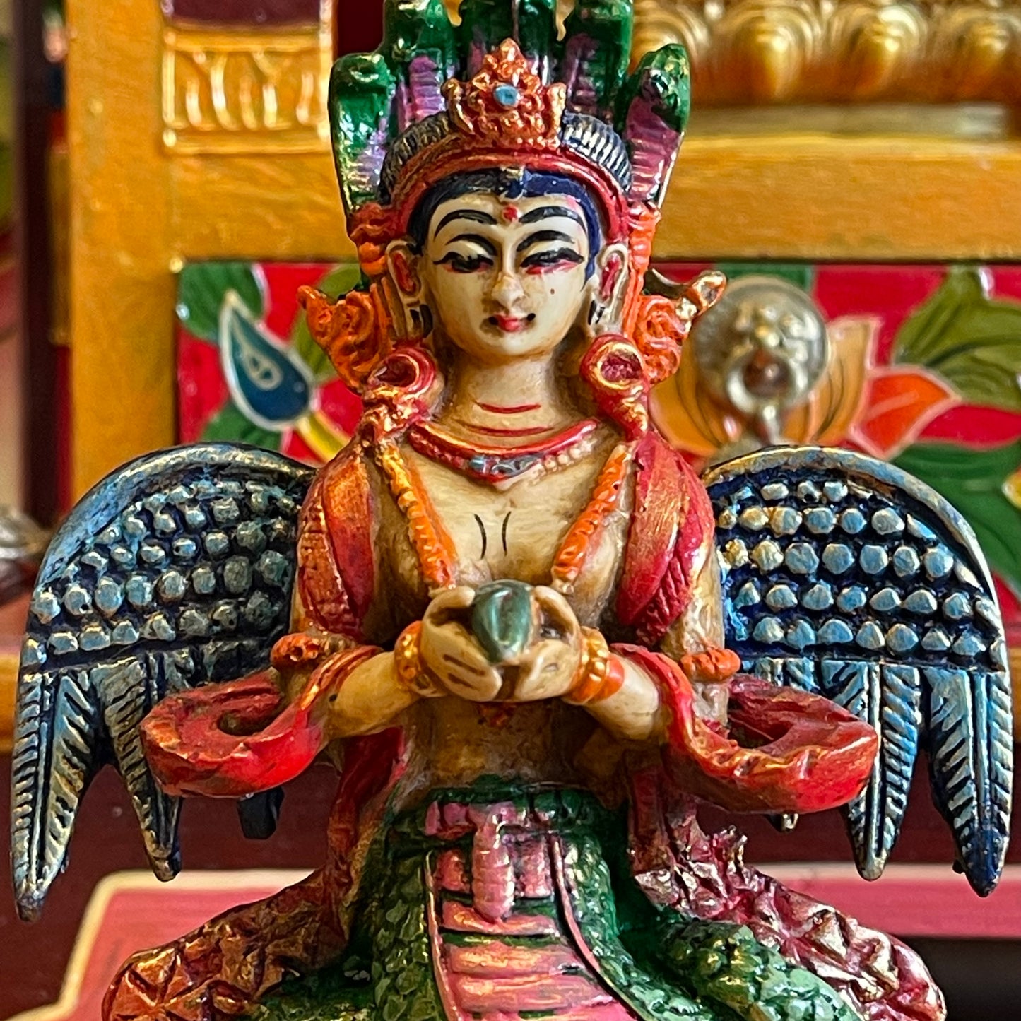 Resin Statue of Naga Kanya 11 cm