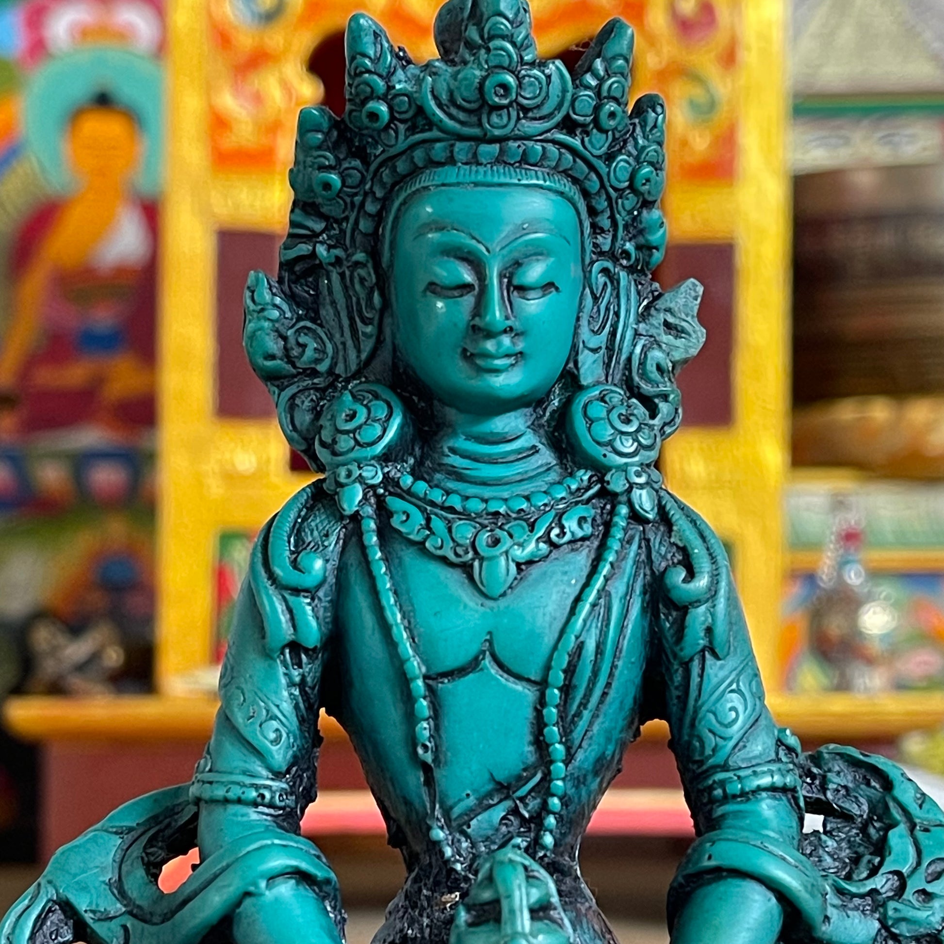 White Tara Statue  15cm