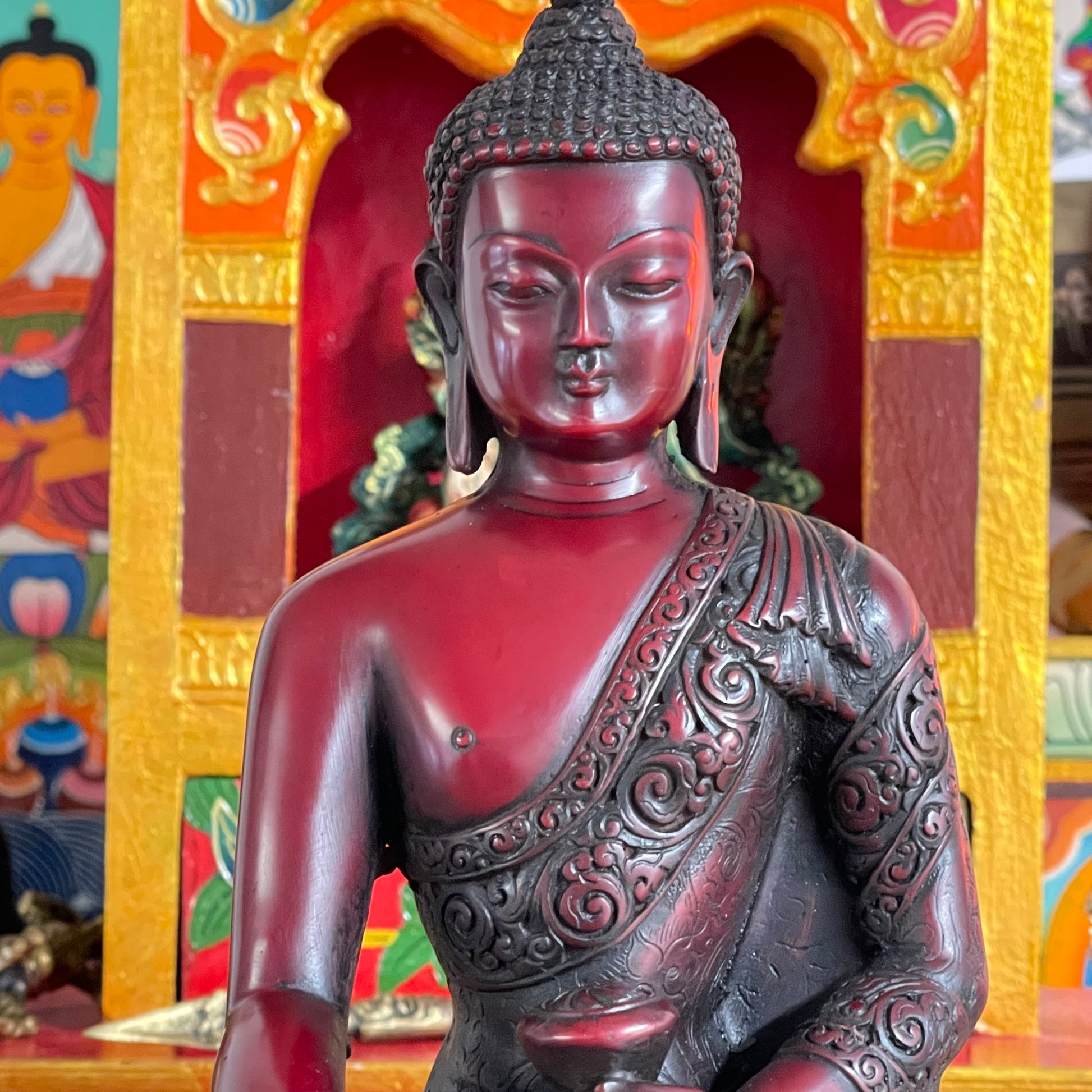 Medicine  Buddha  Resin Statue 24 cm