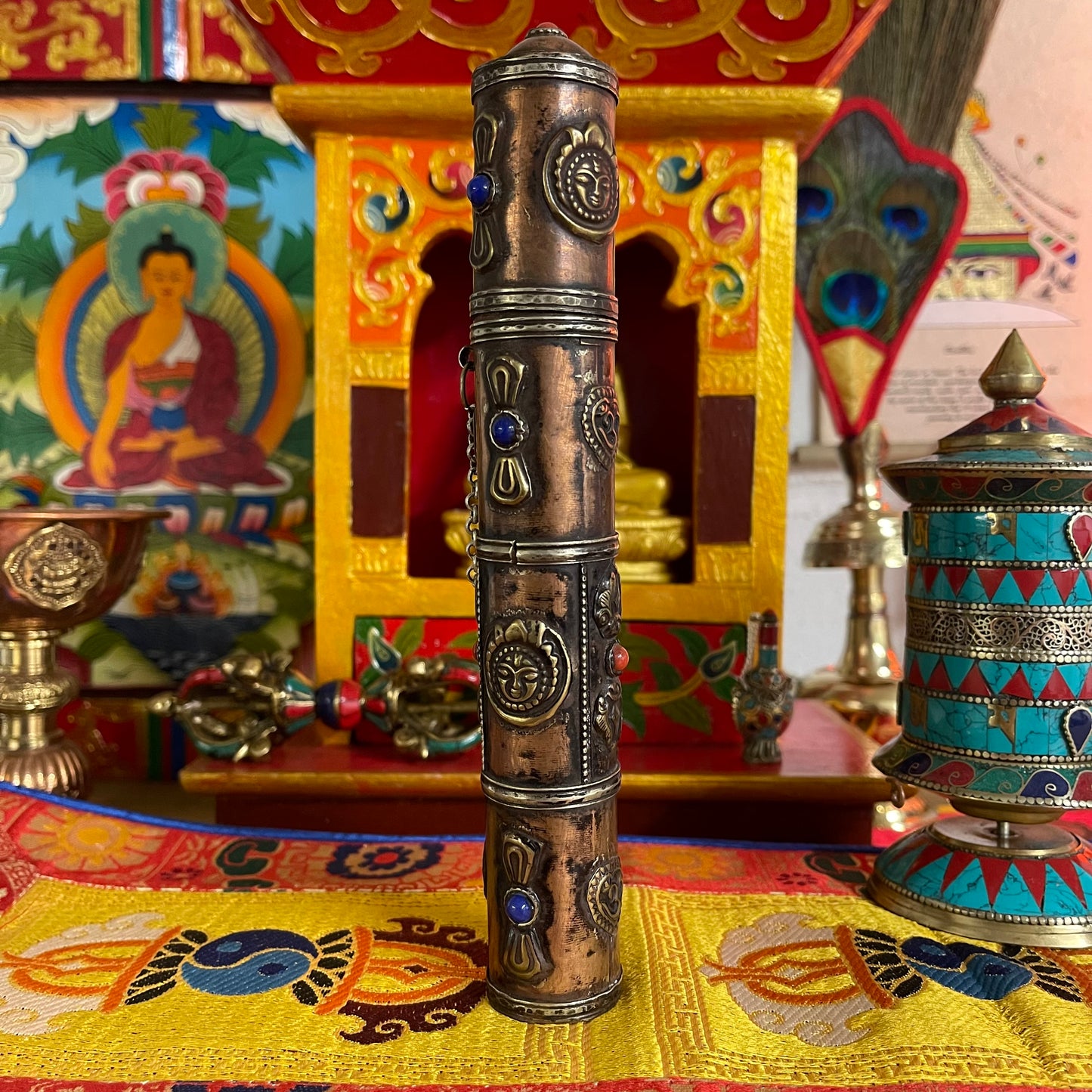 Incense Holder  Copper Cylinder incense Holder