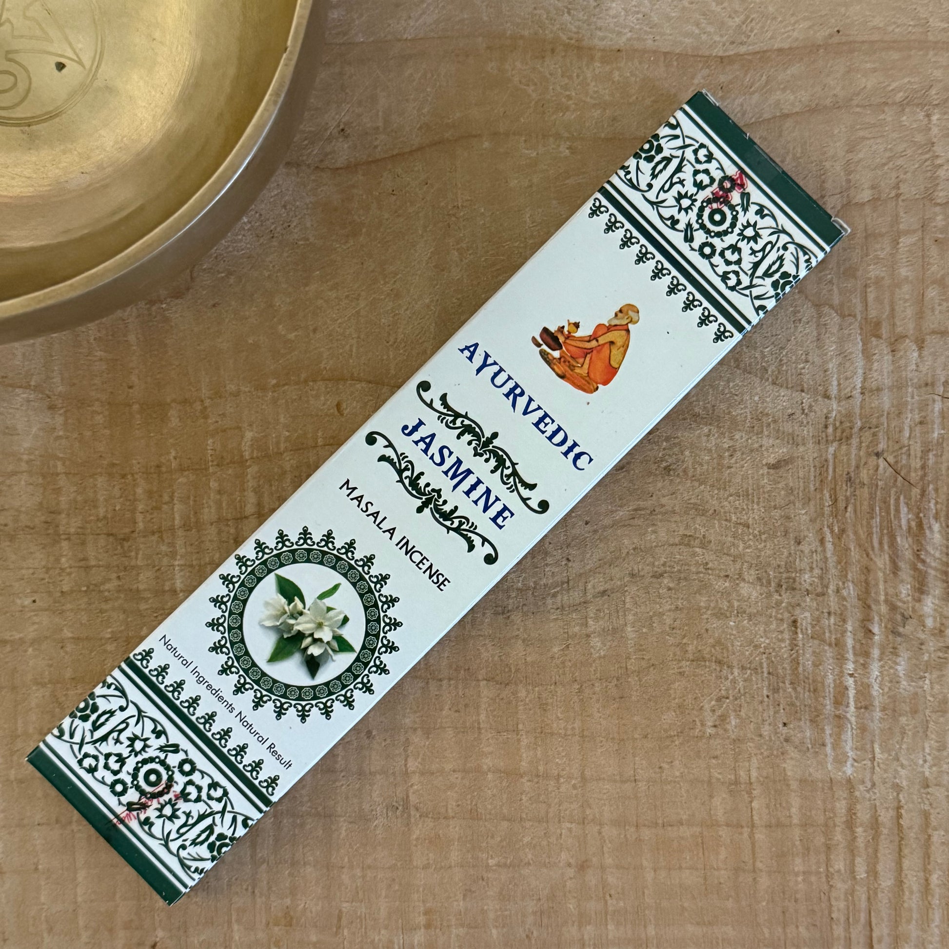 Jasmine Ayurvedic Masala Incense Sticks, natural handcrafted aromatherapy incense