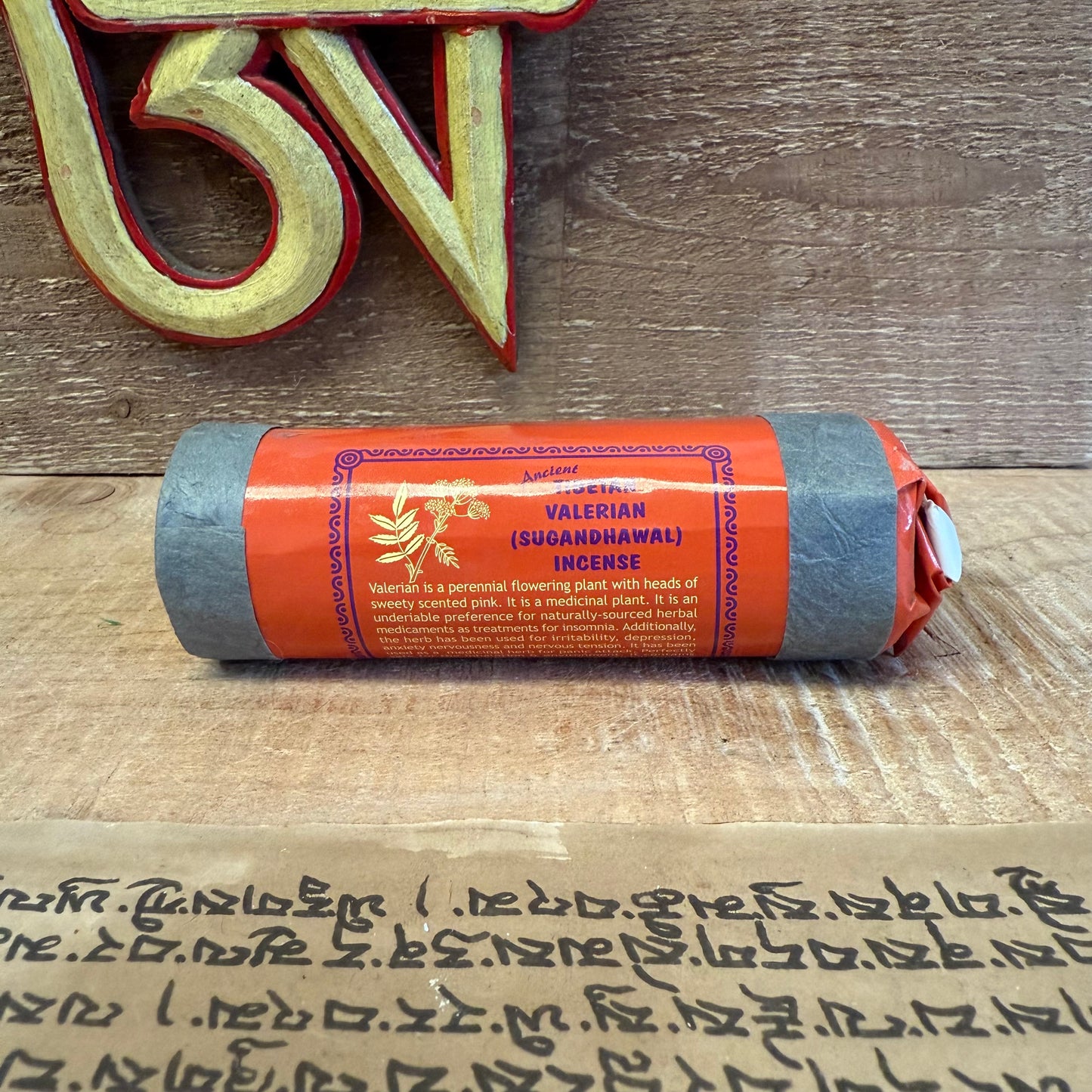 Embrace the gentle power of Ancient Tibetan Valerian (Sugandhawal) Incense, a sacred offering crafted from the sweet-scented root of the Valerian plant. Long cherished in the Tibetan healing tradition, this soothing herb is known for calming the restless spirit and easing disturbances of the heart-mind.

Let its grounding aroma invite tranquility, relieve sleeplessness, and soften anxiety, sadness, and mental tension. Ideal for evening meditation, prayer, or simply resting in stillness.