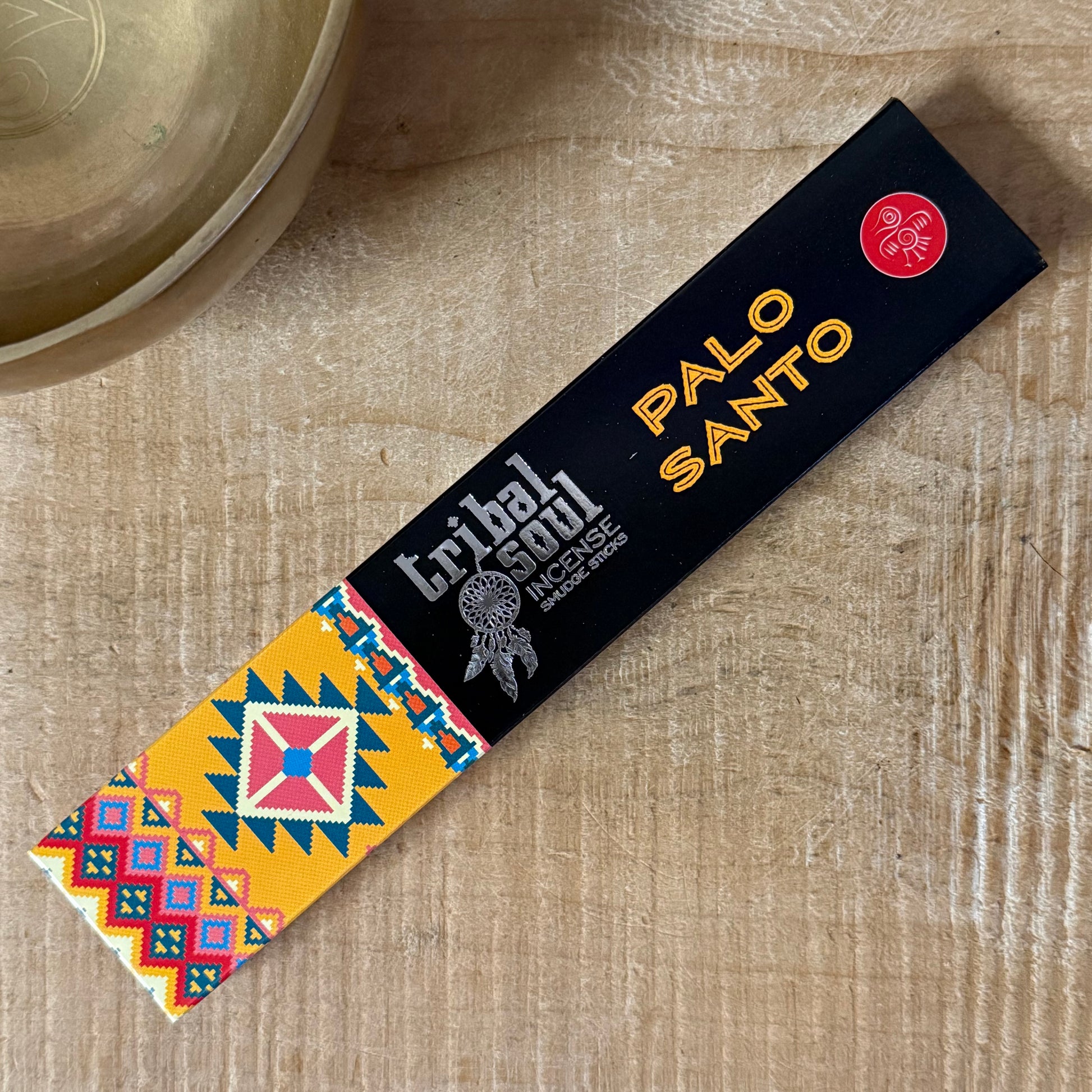 Experience Tribal Soul Palo Santo incense. Sweet, balsamic, and herbal aroma ideal for cleansing spaces, meditation, and creating a calm atmosphere.