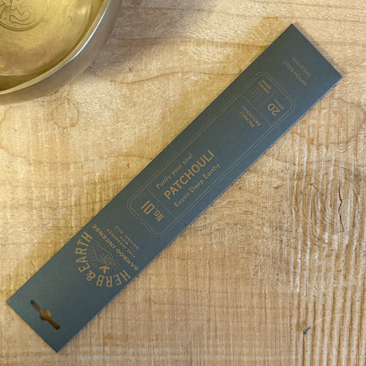 Herb & Earth Patchouli natural bamboo Japanese incense sticks