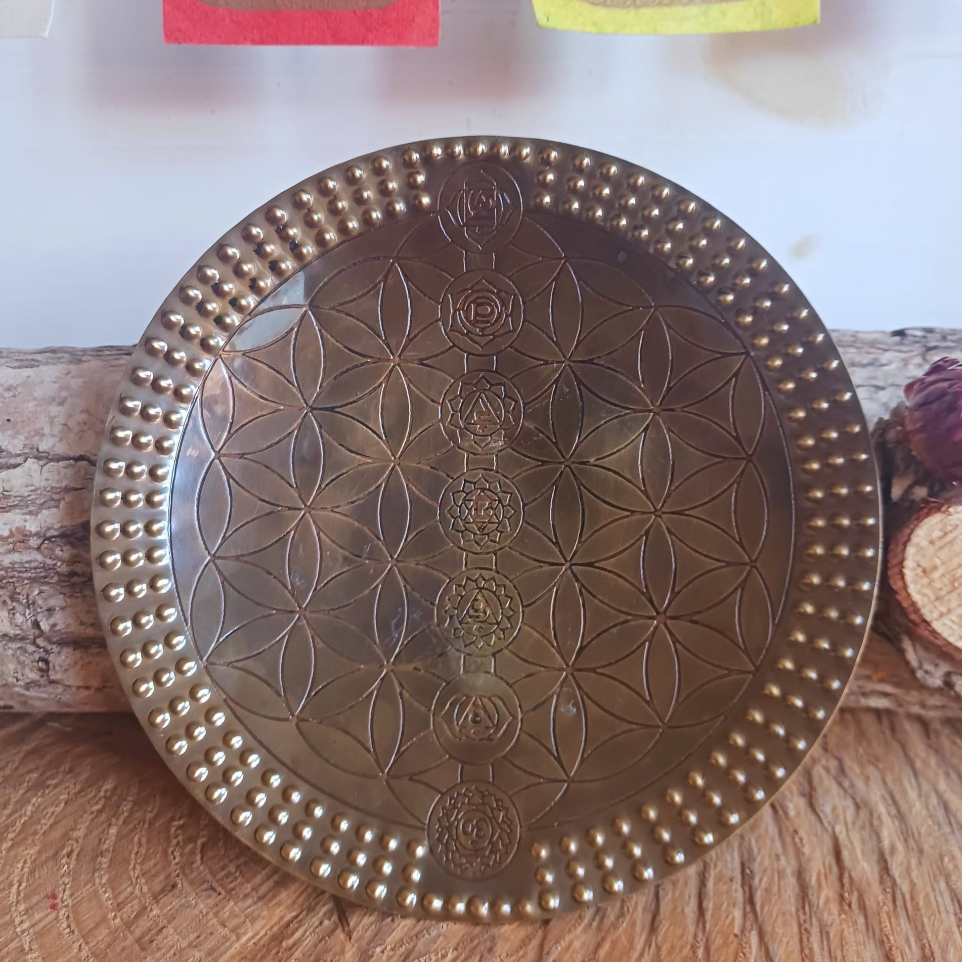 Buddhist Offering Plate | Seven Chakras