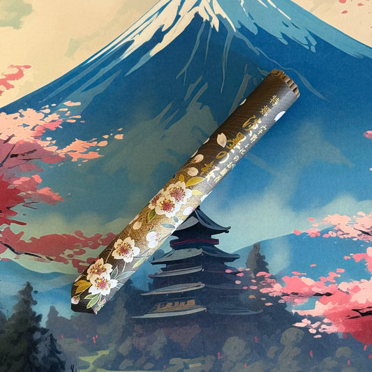Tokusen Usuzumi no Sakura Japanese Incense Sticks, cherry blossom, sandalwood, cypress, bamboo-free, calming aroma