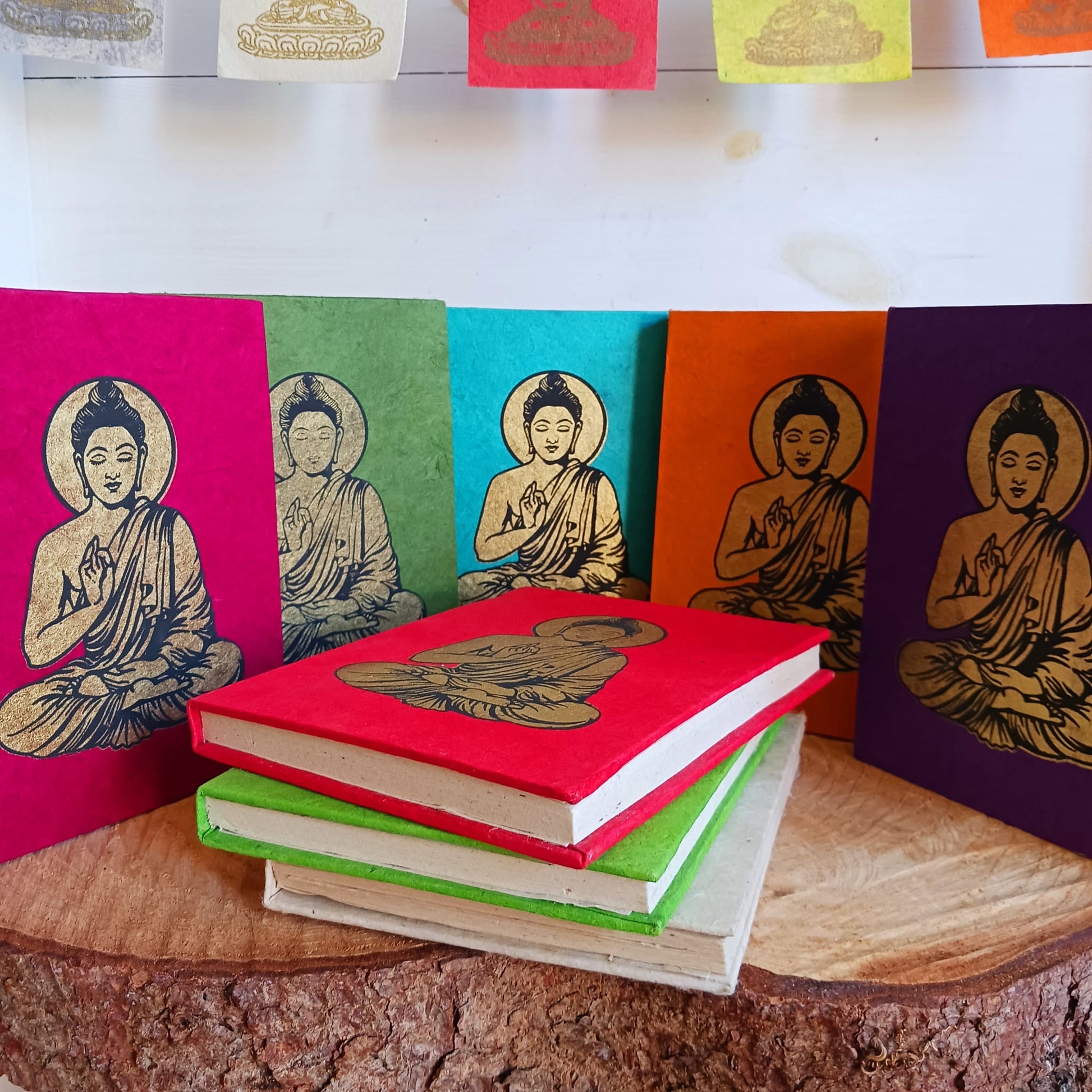 Buddha Himalayan Lokta Notebook Small orange