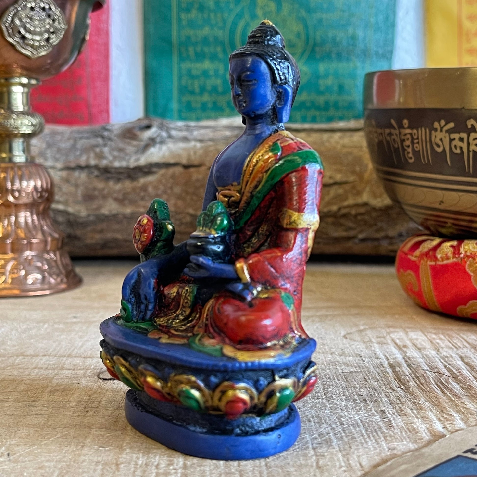 Medicine Buddha Resin Statue 11cm