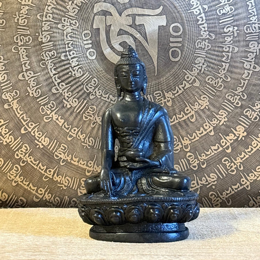 Resin Shakyamuni Buddha statue Nepalese Touching the Earth mudra 10cm

Page Title: