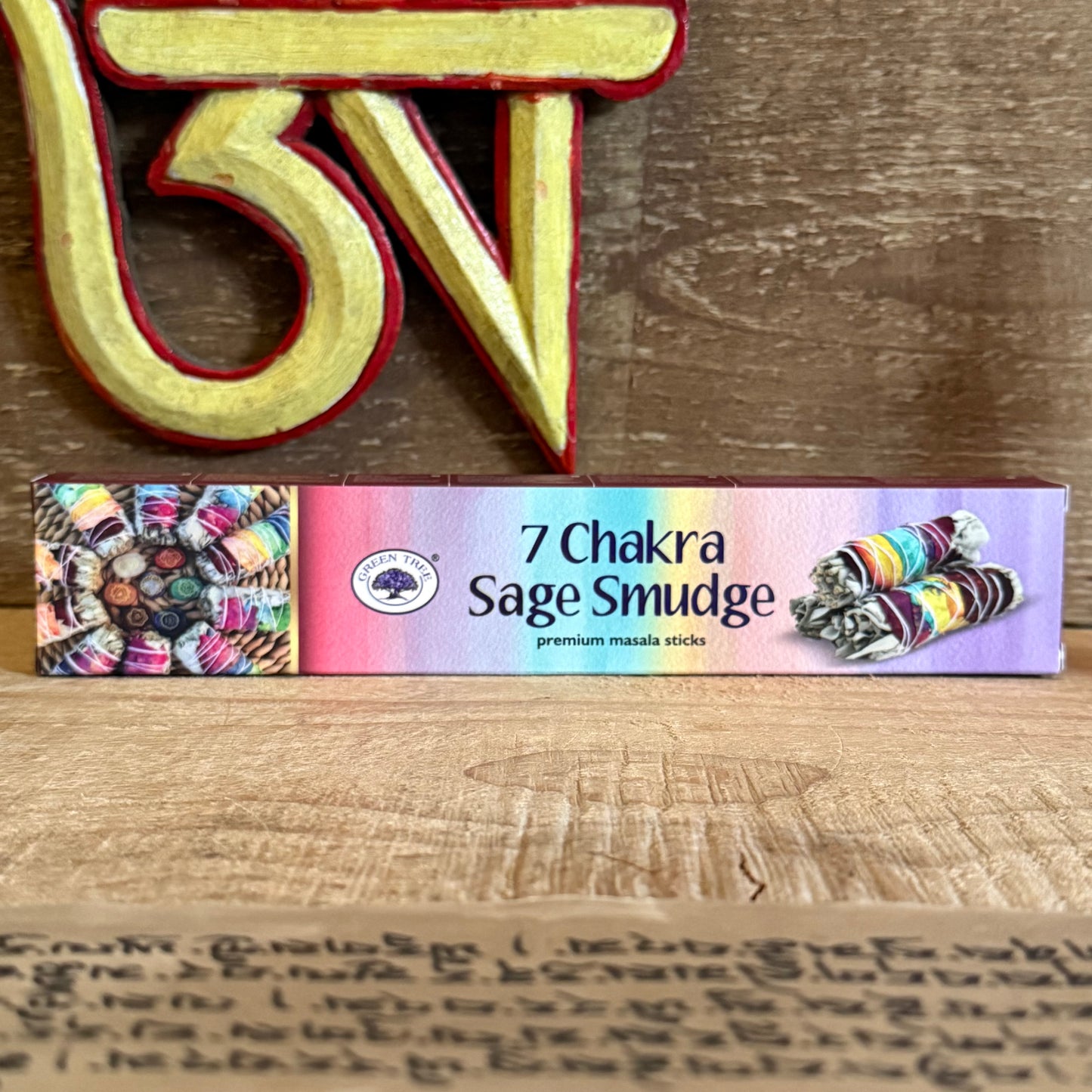 Balance your energy and purify your surroundings with Green Tree 7 Chakra Sage Smudge Hand Rolled Natural Incense. Crafted with care and infused with sacred herbs, this incense blends the cleansing power of sage with aromatic botanicals that harmonize the body’s seven chakras—root, sacral, solar plexus, heart, throat, third eye, and crown.