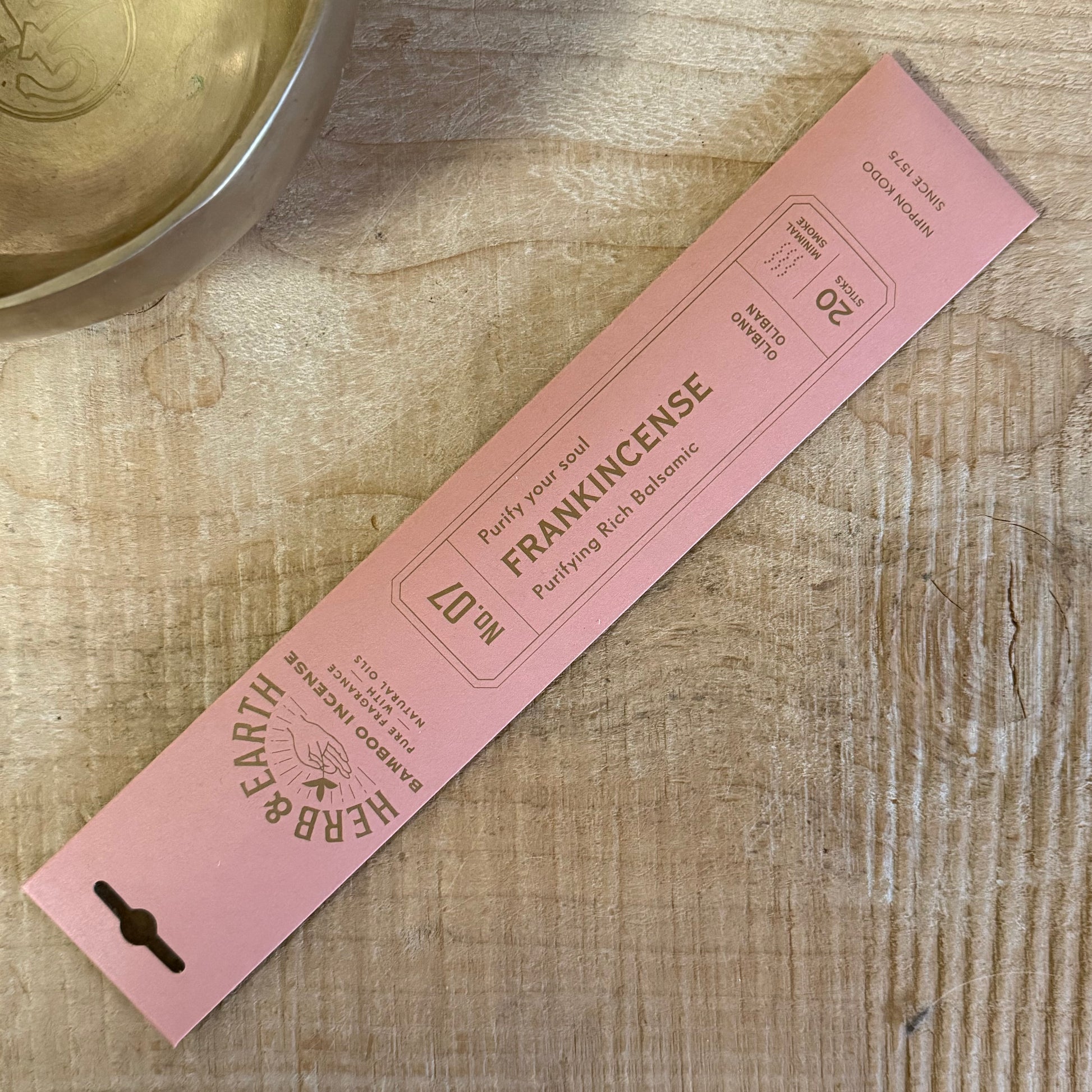 Herb & Earth Frankincense natural bamboo Japanese incense sticks