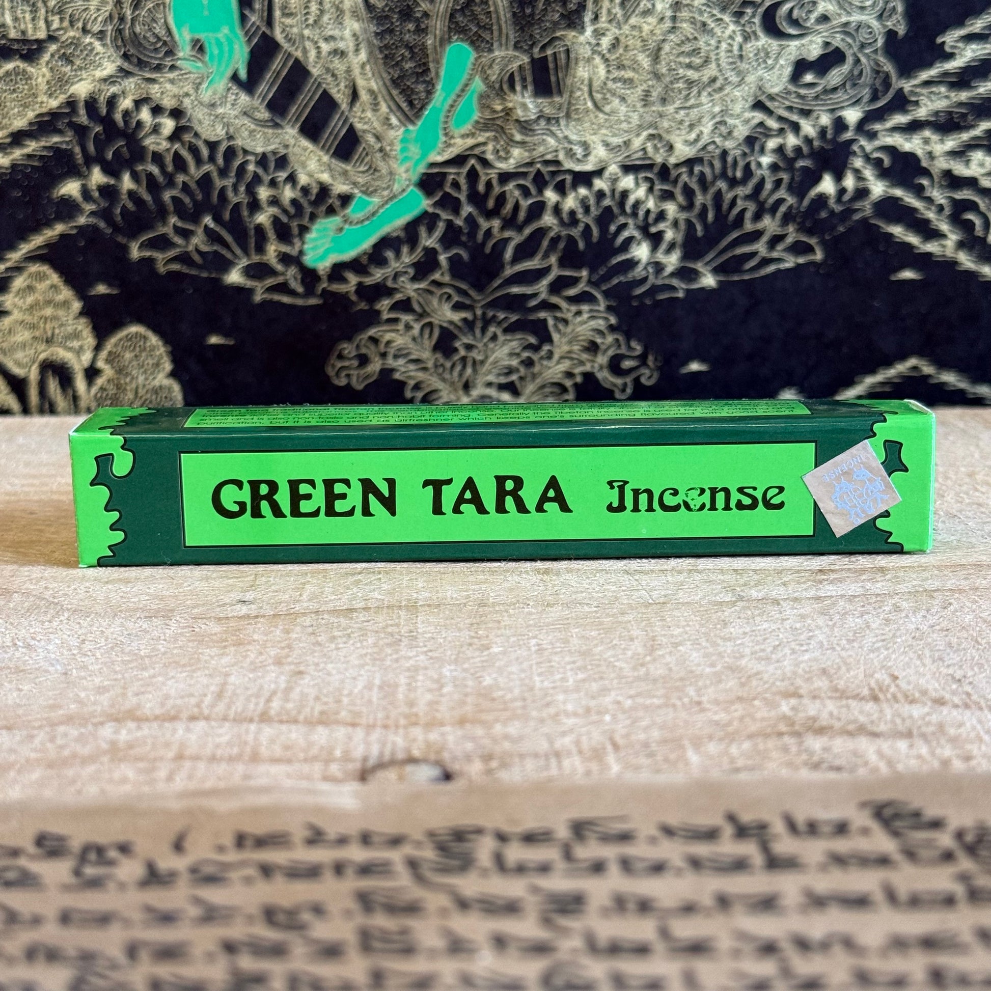 Let each breath become an offering with our Green Tara Tibetan Incense, lovingly handcrafted in the ancient tradition of Himalayan monks. Infused with a deep, earthy aroma and made from sacred herbs and precious natural substances, this incense honours Green Tara, the swift saviors and embodiment of enlightened compassion.

Each stick is carefully rolled without a wooden core, allowing the incense to release a pure, undiluted scent—ideal for spiritual rituals or quiet moments of meditation. This incense is 