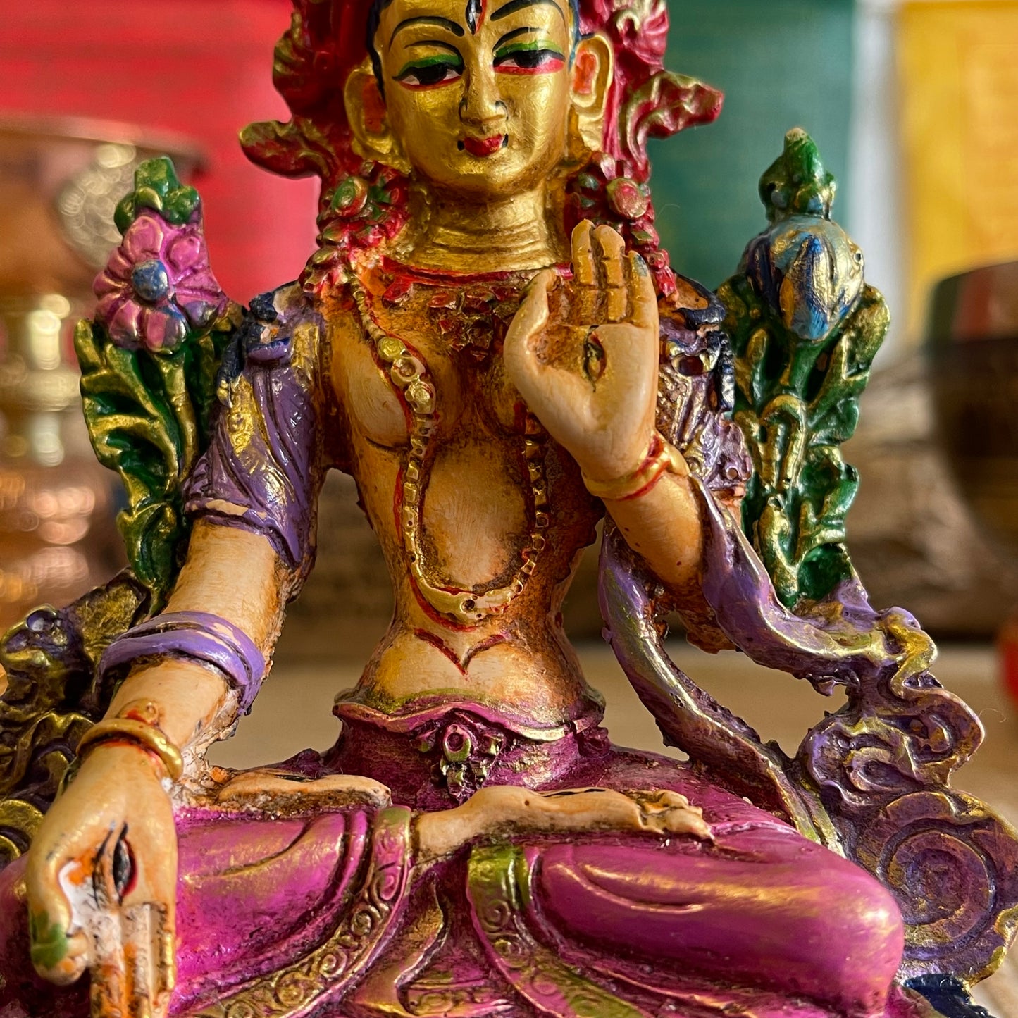 Resin Statue of White Tara 15.5 cm