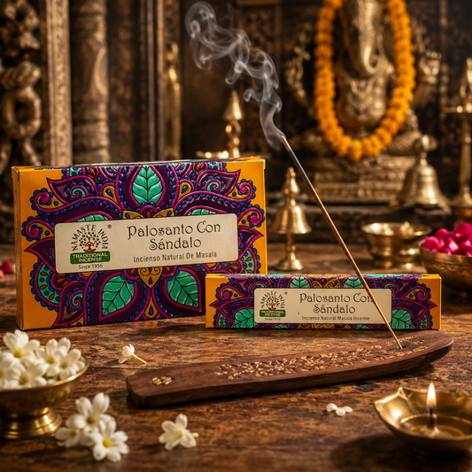 Namaste India Palo Santo Sandalwood Masala Incense Sticks