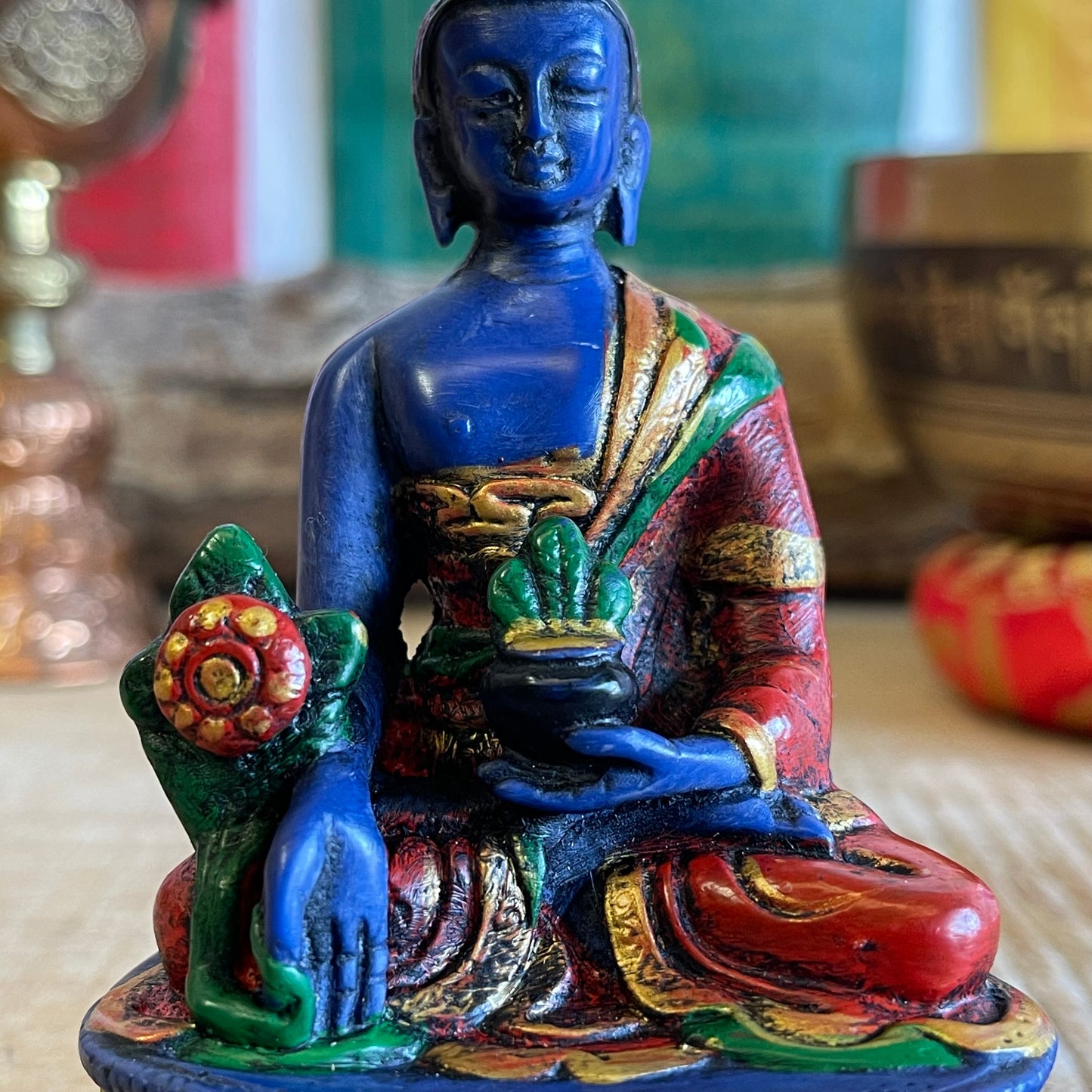 Medicine Buddha Resin Statue 11cm