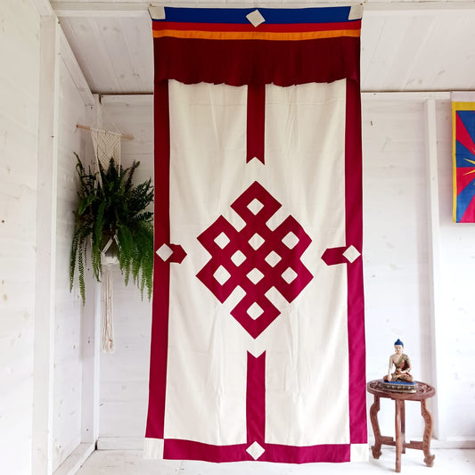 Tibetan Door Curtain | Endless Knot