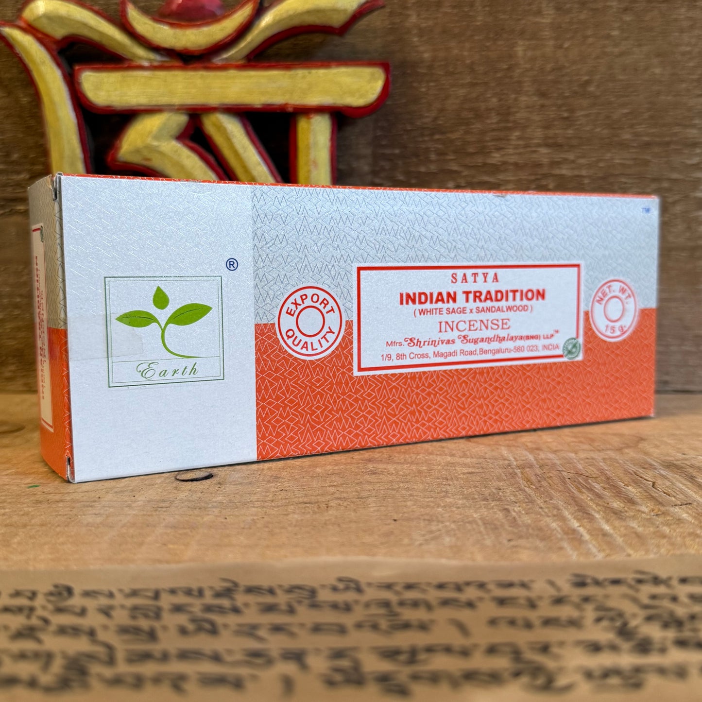 Satya Earth Incense – White Sage & Sandalwood