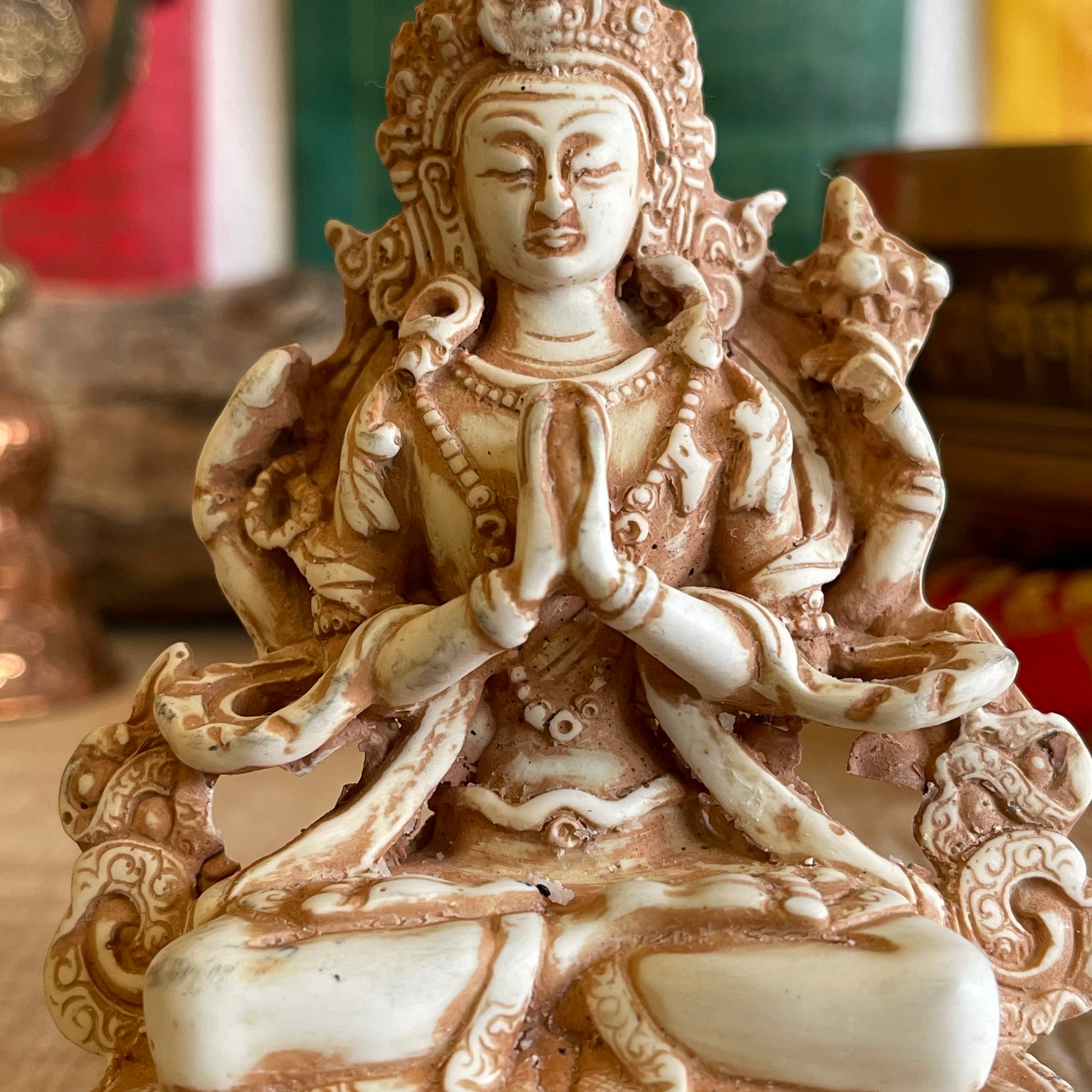 Chenrezig Resin Buddha 12cm