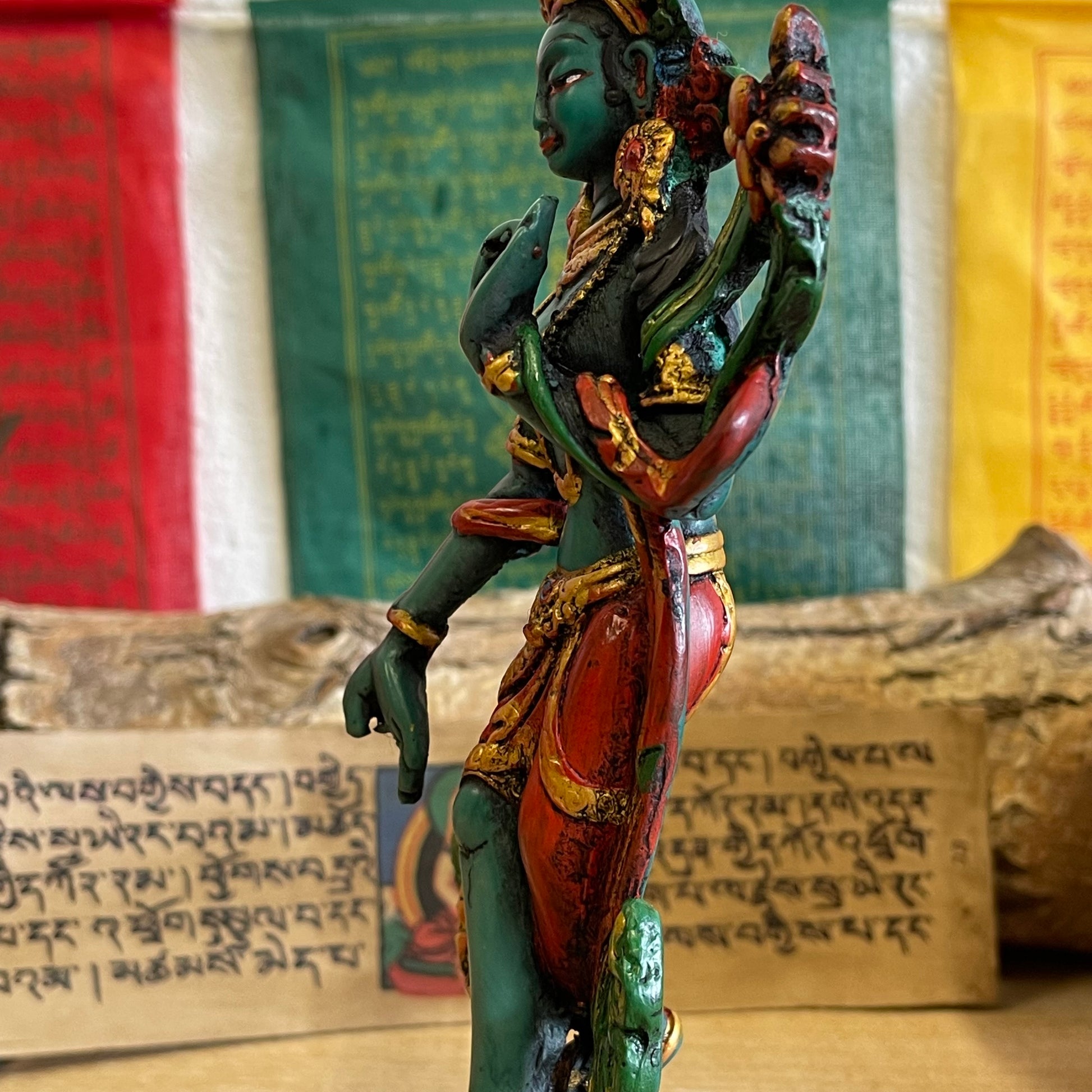 Dancing Tara Statue | Green Tara varada mudra