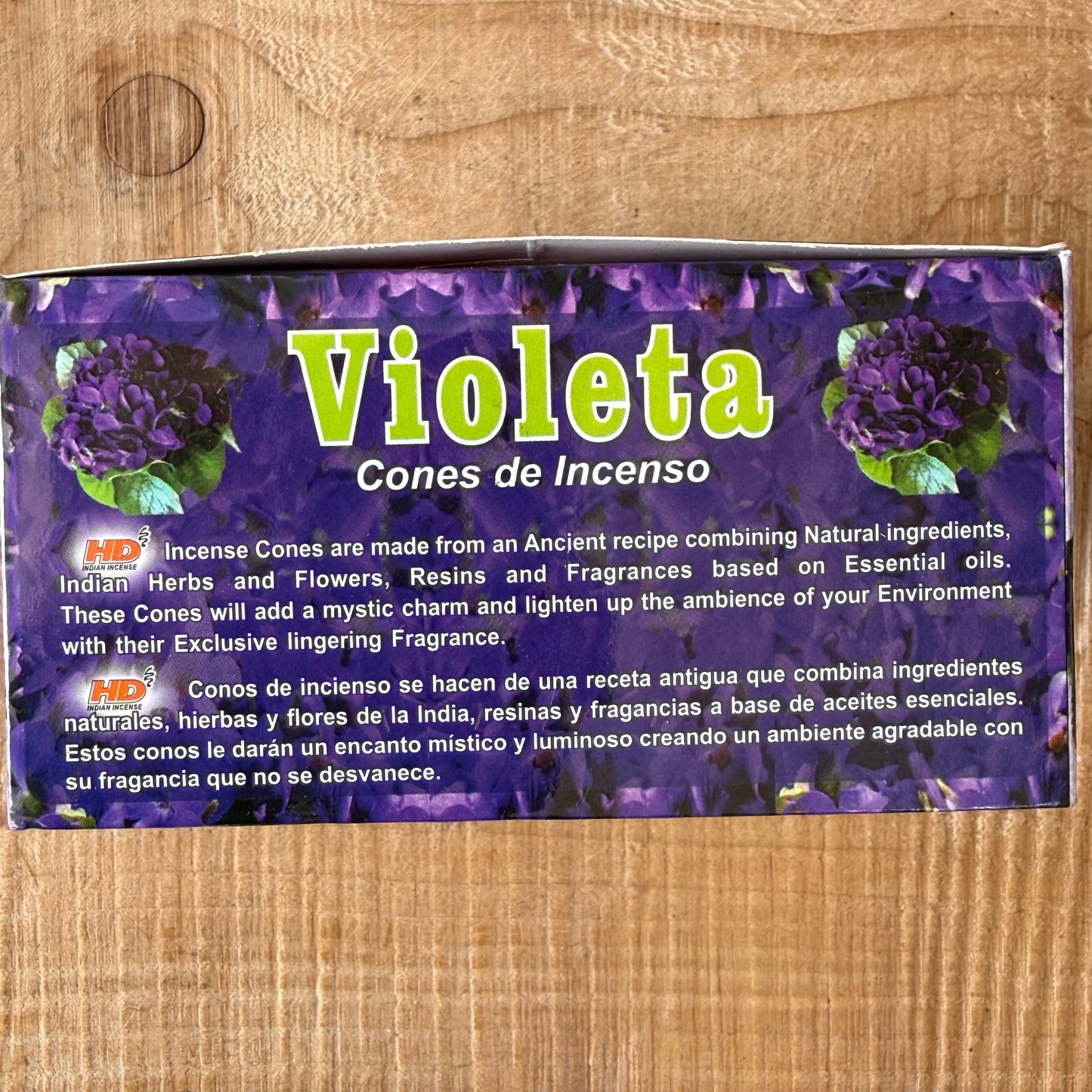 Violet Hari incense cones calming floral incense for sleep and relaxation