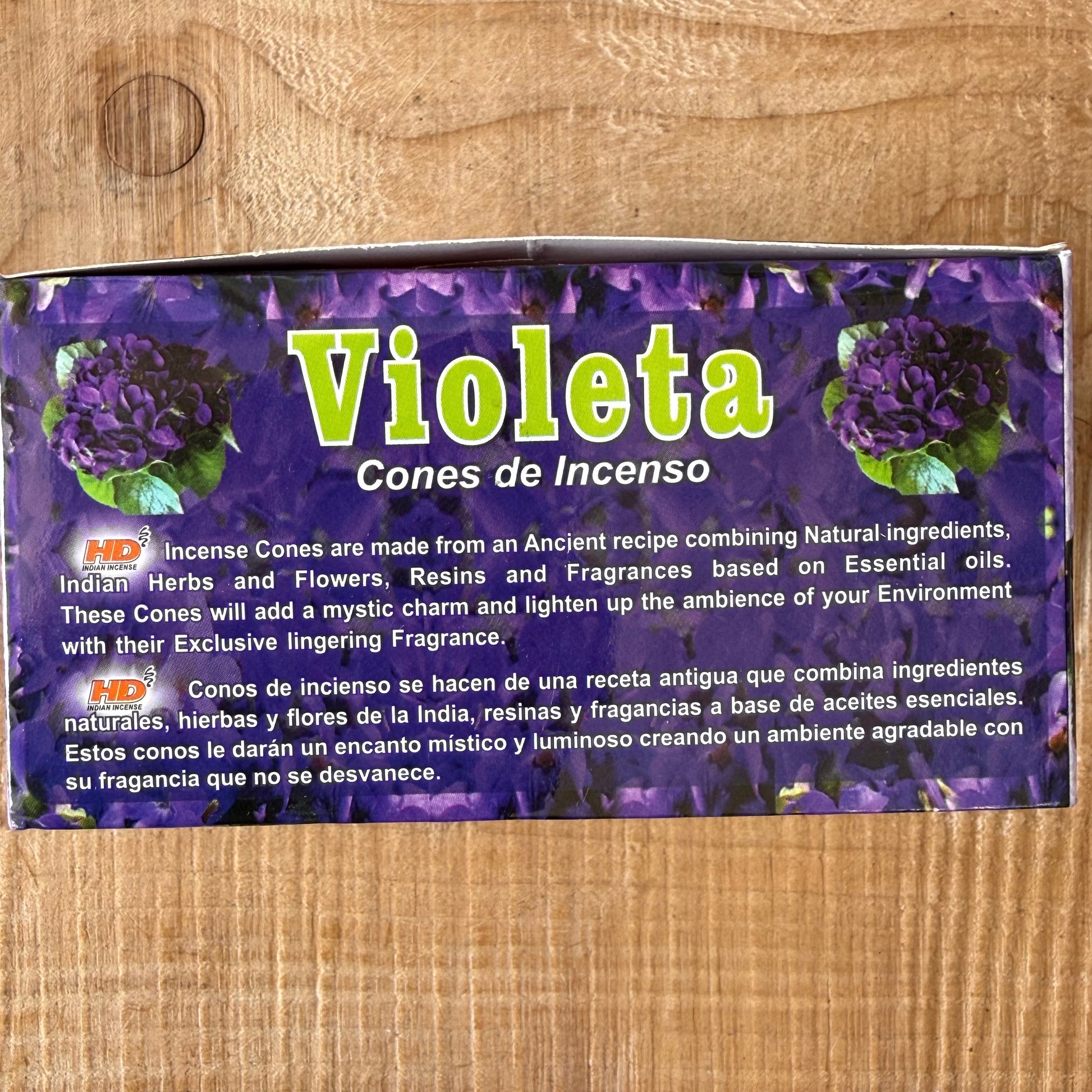 Violet Hari incense cones calming floral incense for sleep and relaxation