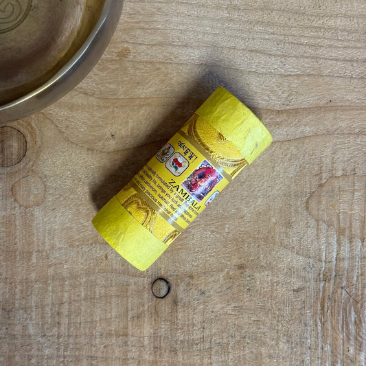 Dear one, welcome to the sacred offering of Druk Bhutanese Incense – Zambala, a divine blend crafted in accordance with ancient teachings preserved through the ages. This incense is more than fragrance—it is a spiritual practice, gently guiding the mind toward clarity and the heart toward compassion.