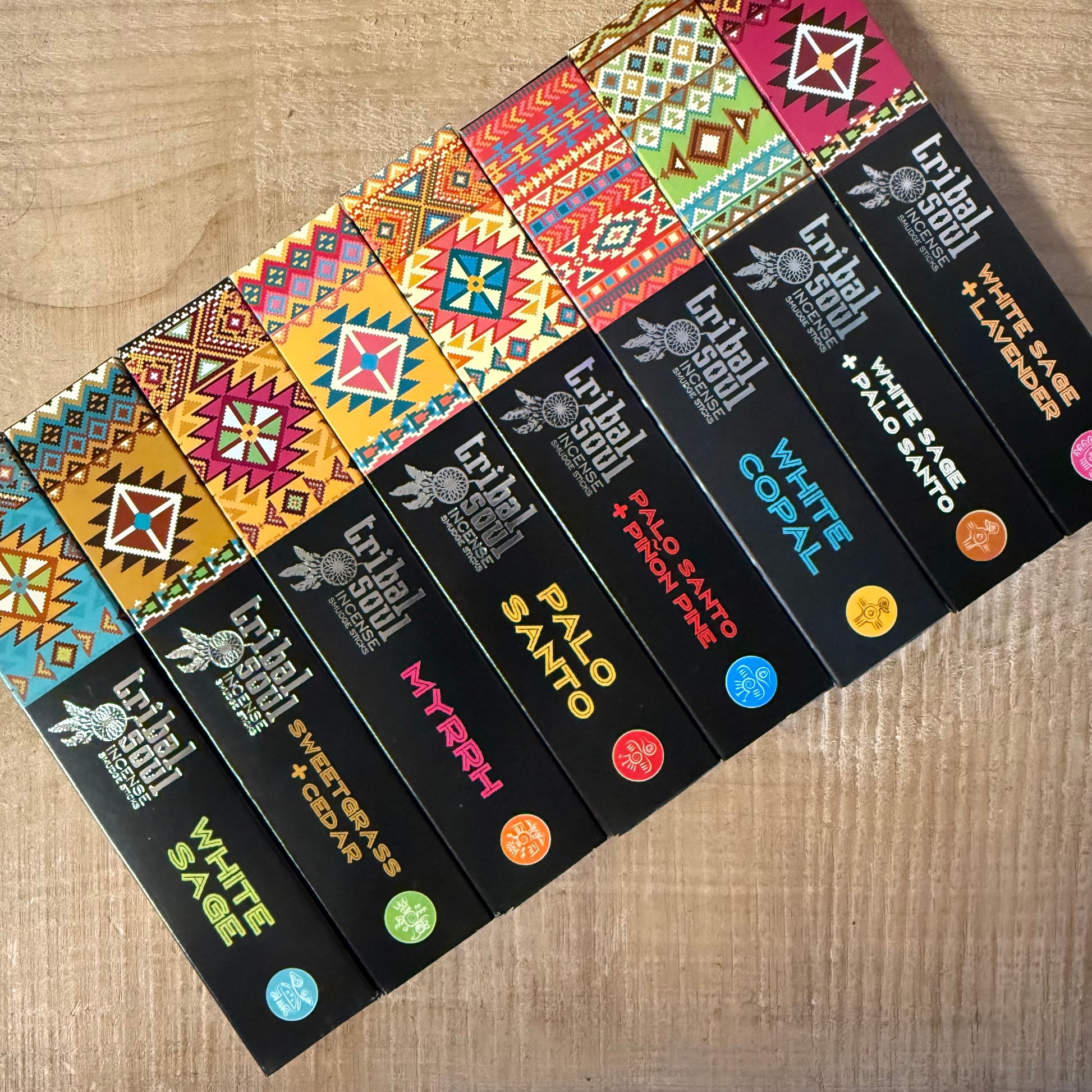 ribal Soul smudge incense sticks set with white sage, palo santo, copal and myrrh