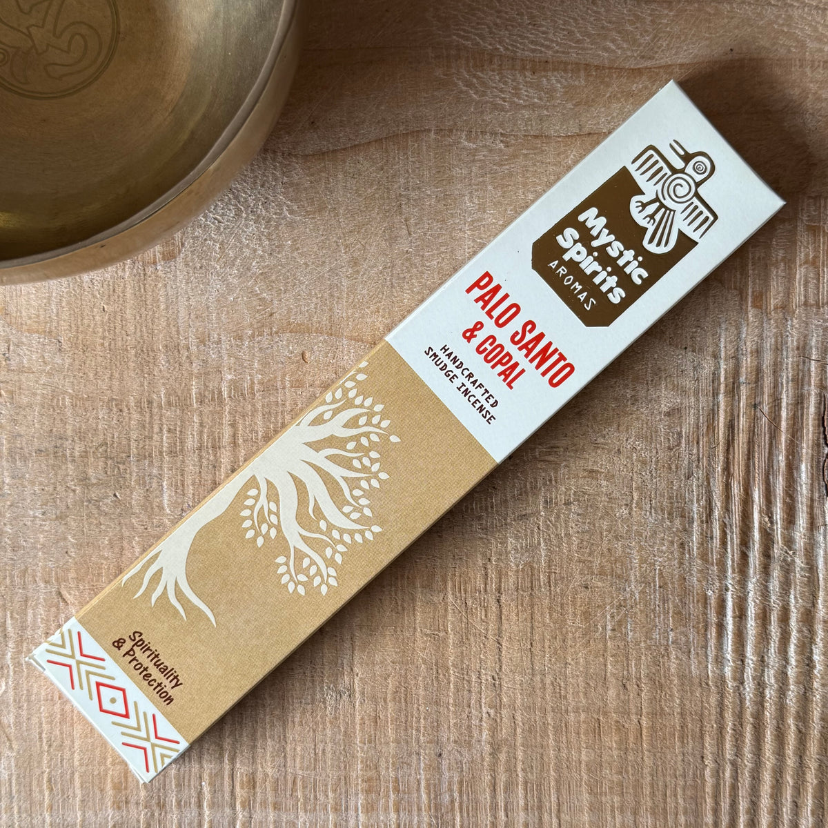 Mystic Spirits Palo Santo and Copal incense sticks with sweet woody and crisp resinous aroma