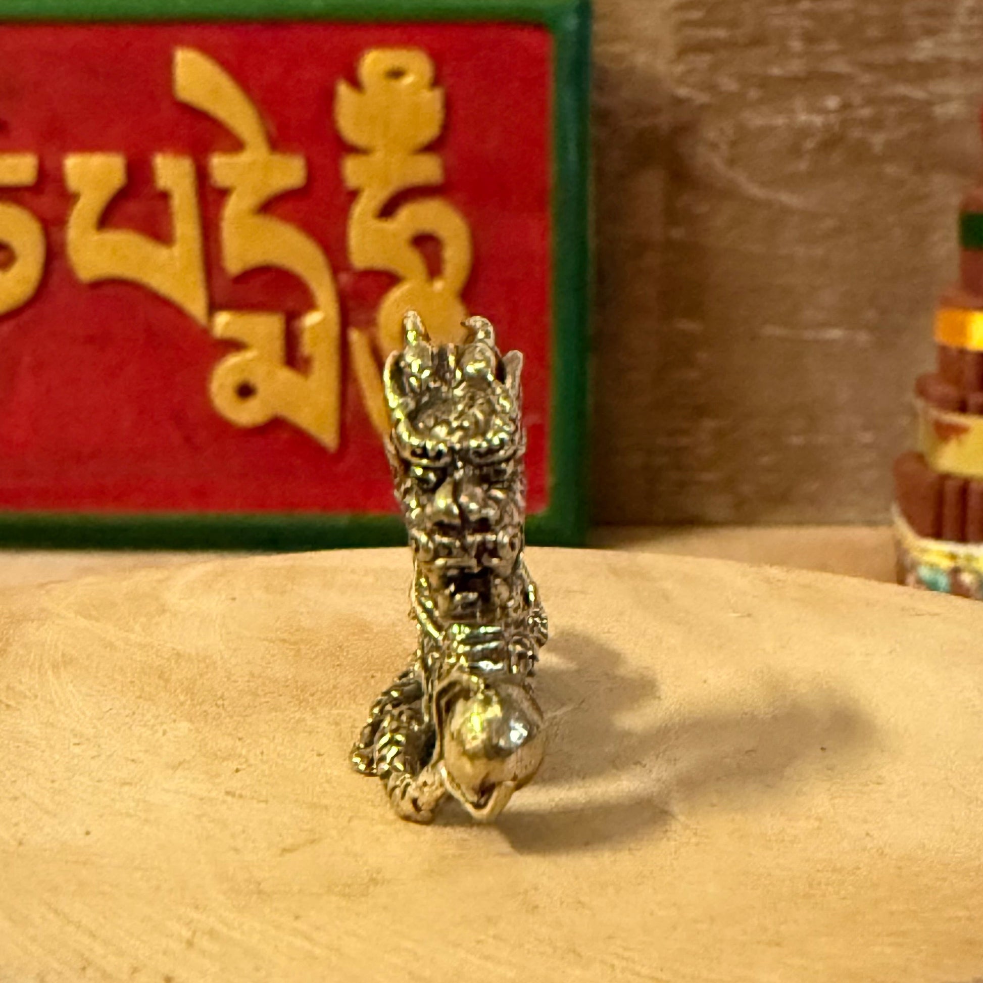 Embodying the ancient spirit of strength and transformation, the Mini Brass Dragon is a finely detailed sculpture handcrafted in Bali from solid brass. Each piece is cast using traditional metalworking techniques, where molten brass is poured into a mould and finished by hand, revealing the dragon’s intricate scales and expressive form.