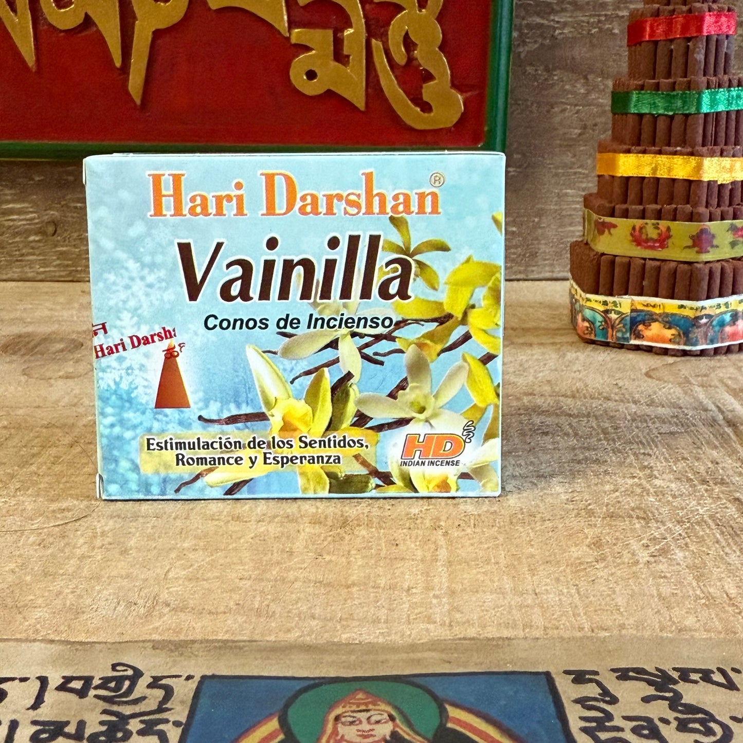 Embrace tranquility with Hari Darshan Vanilla Incense Cones, a soothing blend handcrafted in Bangalore, India, by revered traditional incense makers. Each cone releases the gentle, creamy sweetness of vanilla, enveloping your space with warmth and inner peace.