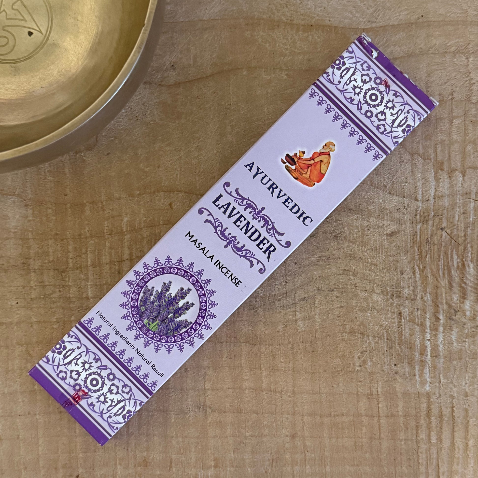 Lavender Ayurvedic Masala Incense Sticks, natural handcrafted aromatherapy incense